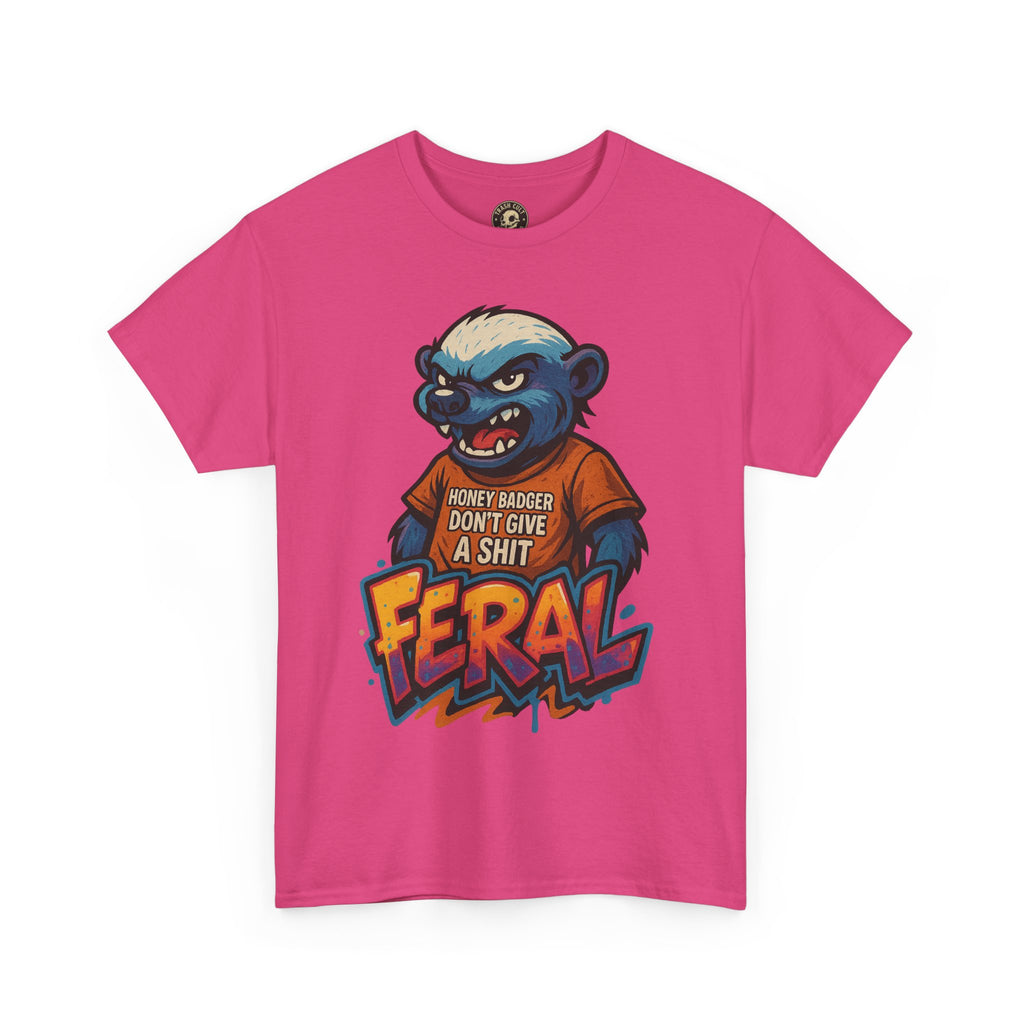 Feral Graphic Tee, Unisex Heavy Cotton T-Shirt for Casual Wear, Gift for Animal Lovers, Unique Streetwear, Funny Graphic Shirt