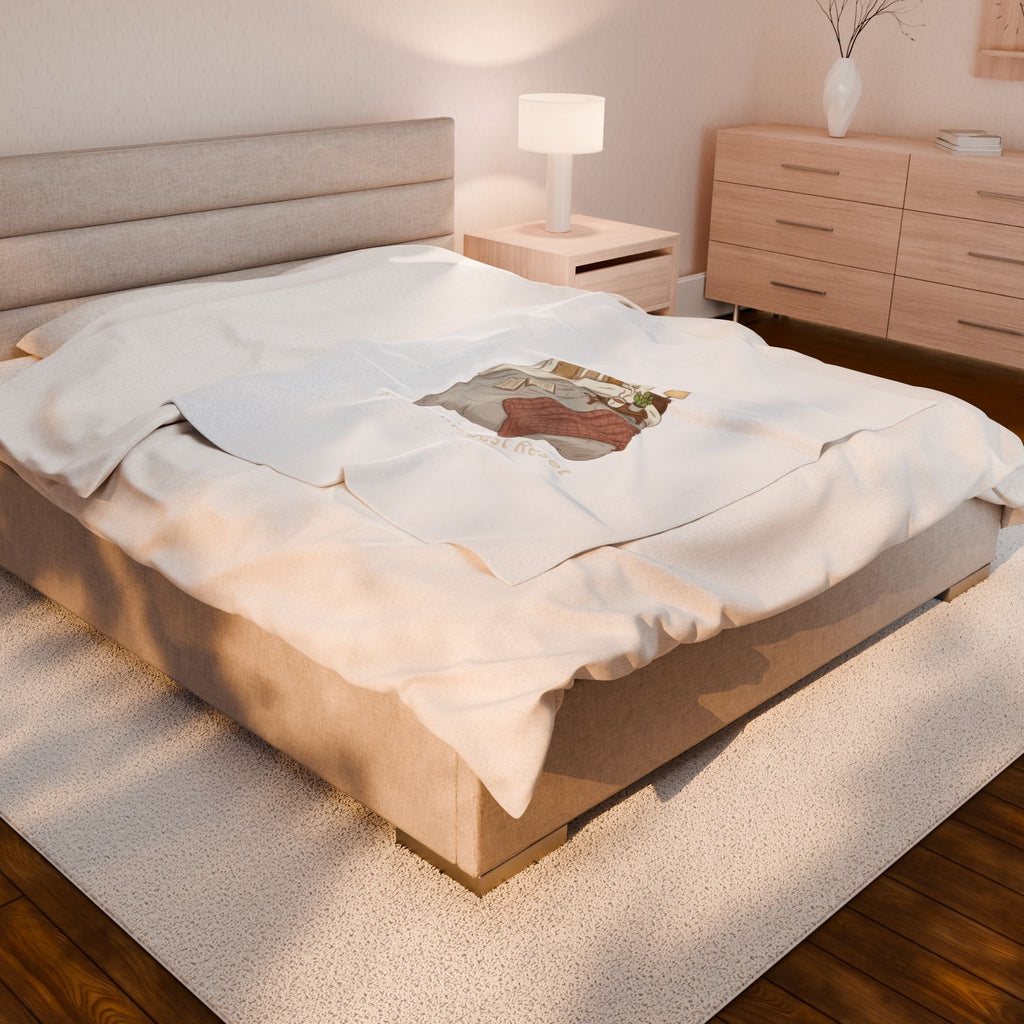 Rest Is the Best Rehab Velveteen Blanket | sleepy humor, nap club