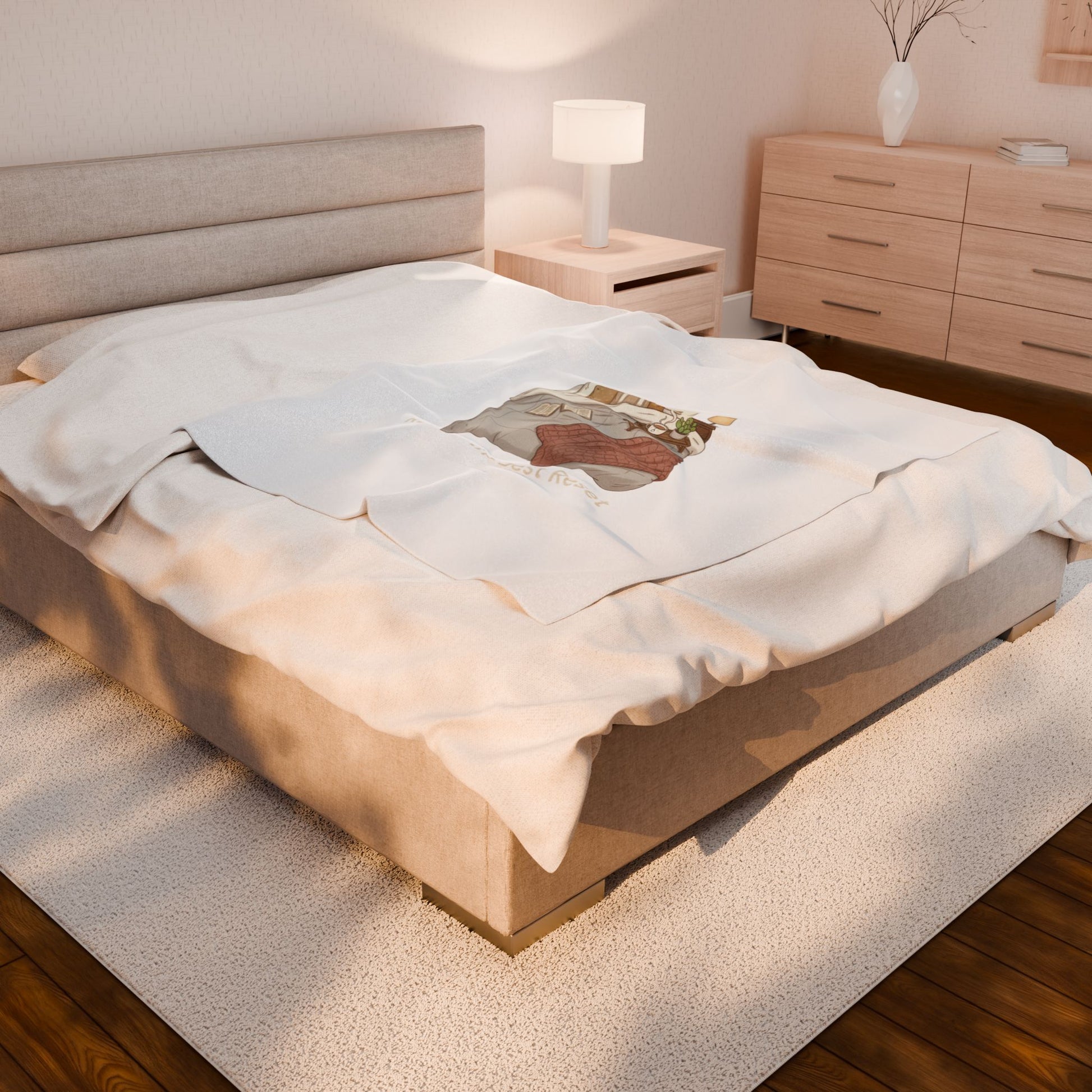 Rest Is the Best Rehab Velveteen Blanket | sleepy humor, nap club