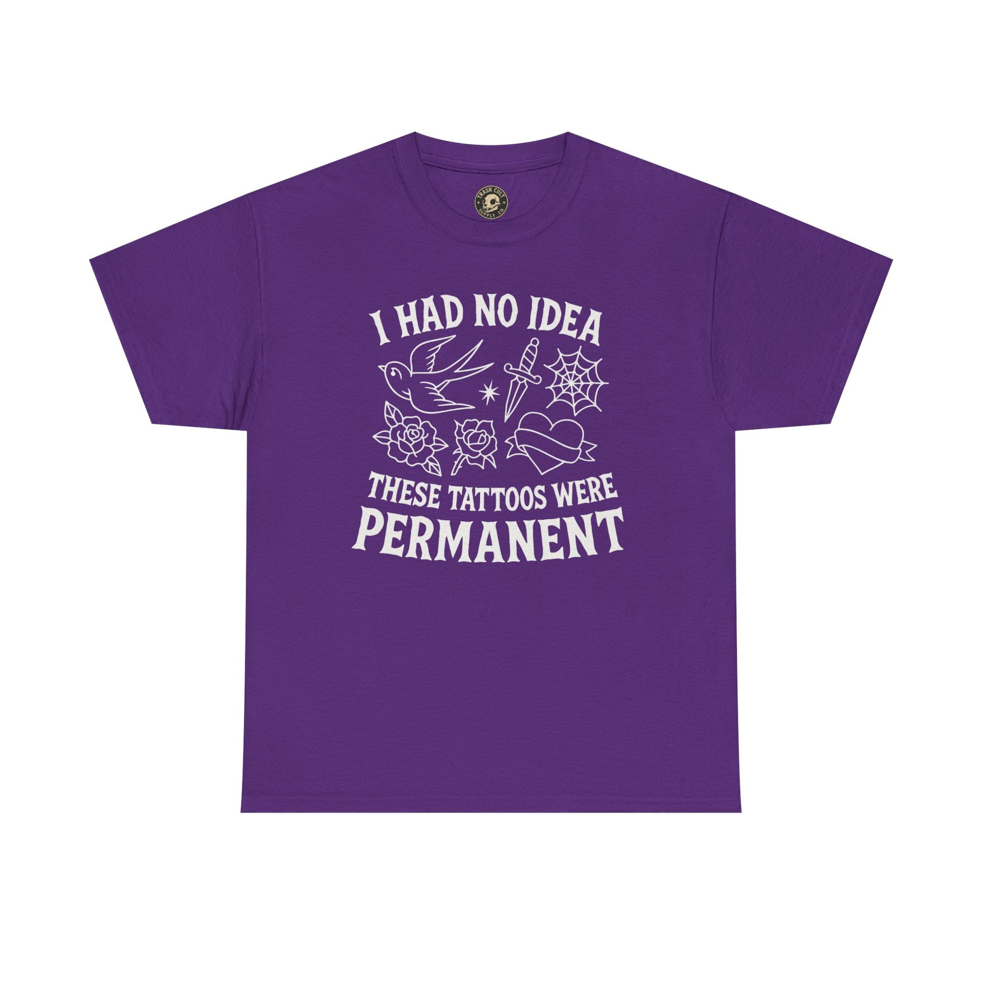 I Had No Idea These Tattoos Were Permanent Shirt – Funny Tattoo Flash Tee – Gildan 5000