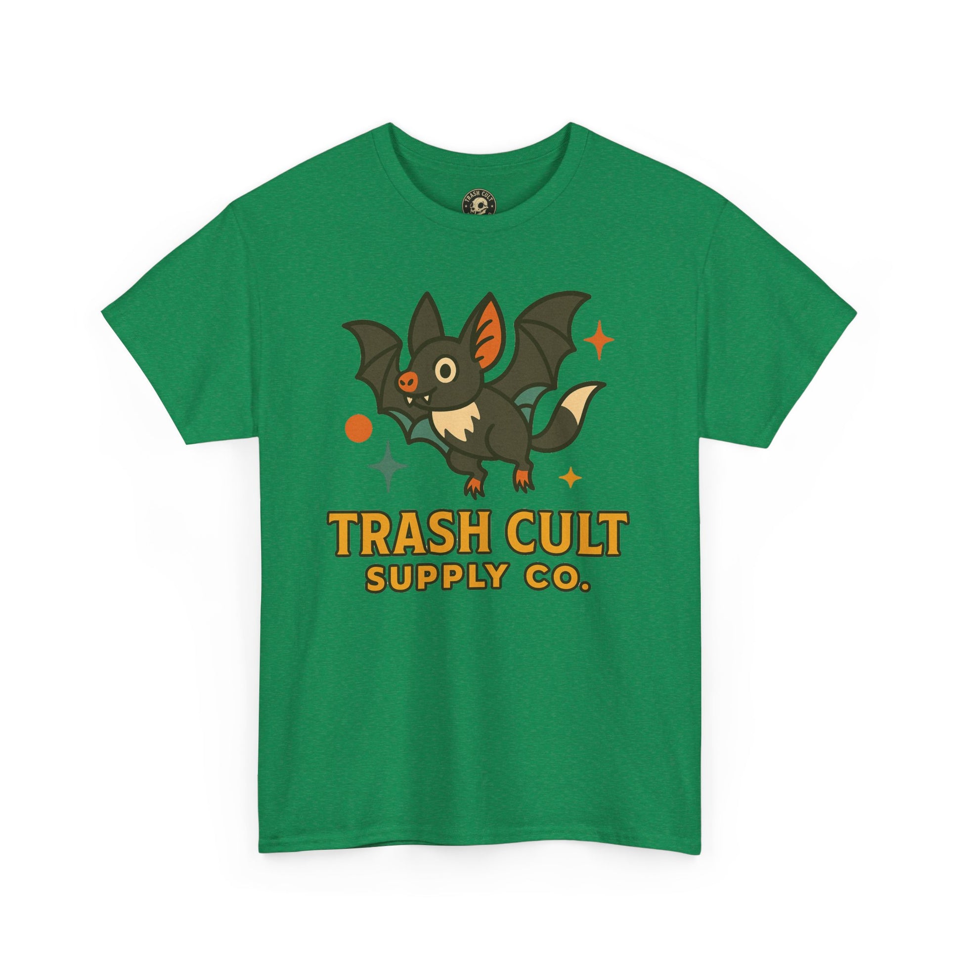 Trash Cult Supply Co. Unisex Heavy Cotton Tee - Fun Graphic Tee for Casual Wear, Perfect Gift for Bat Lovers, Halloween T-Shirt, [...]