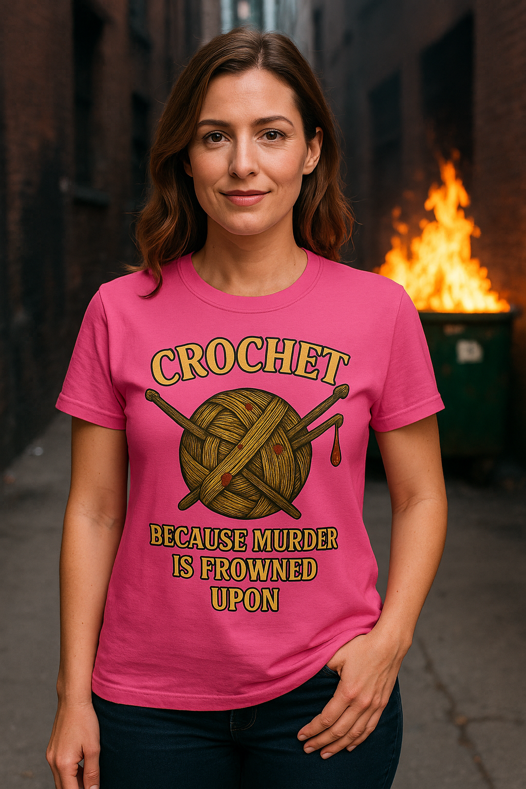 Crochet Humor Tee - Perfect for Crafters, Knitters, and Yarn Lovers - Gifts for Birthdays, Christmas, Craft Parties, and More