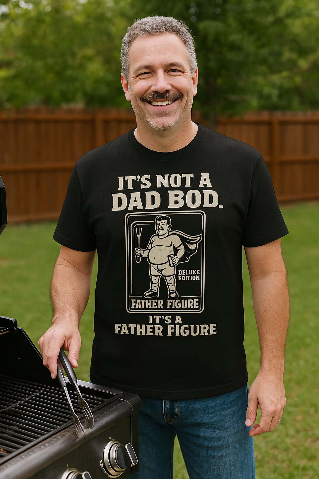 “It’s Not a Dad Bod, It’s a Father Figure” – Unisex Heavy Cotton Tee