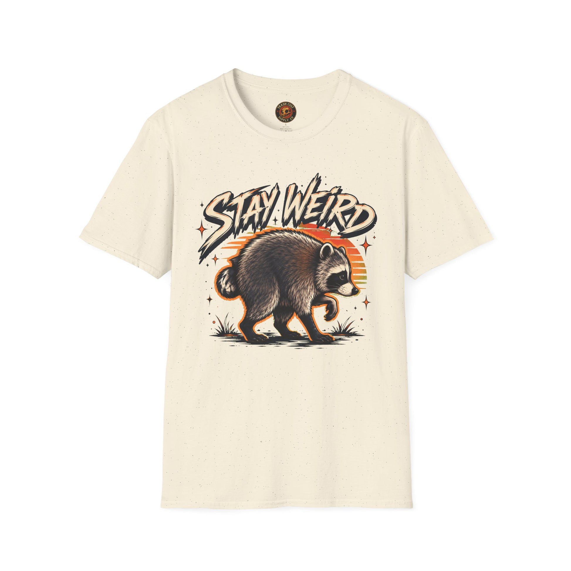 Stay Weird Raccoon Jimothy T-Shirt — Vintage Graphic Tee