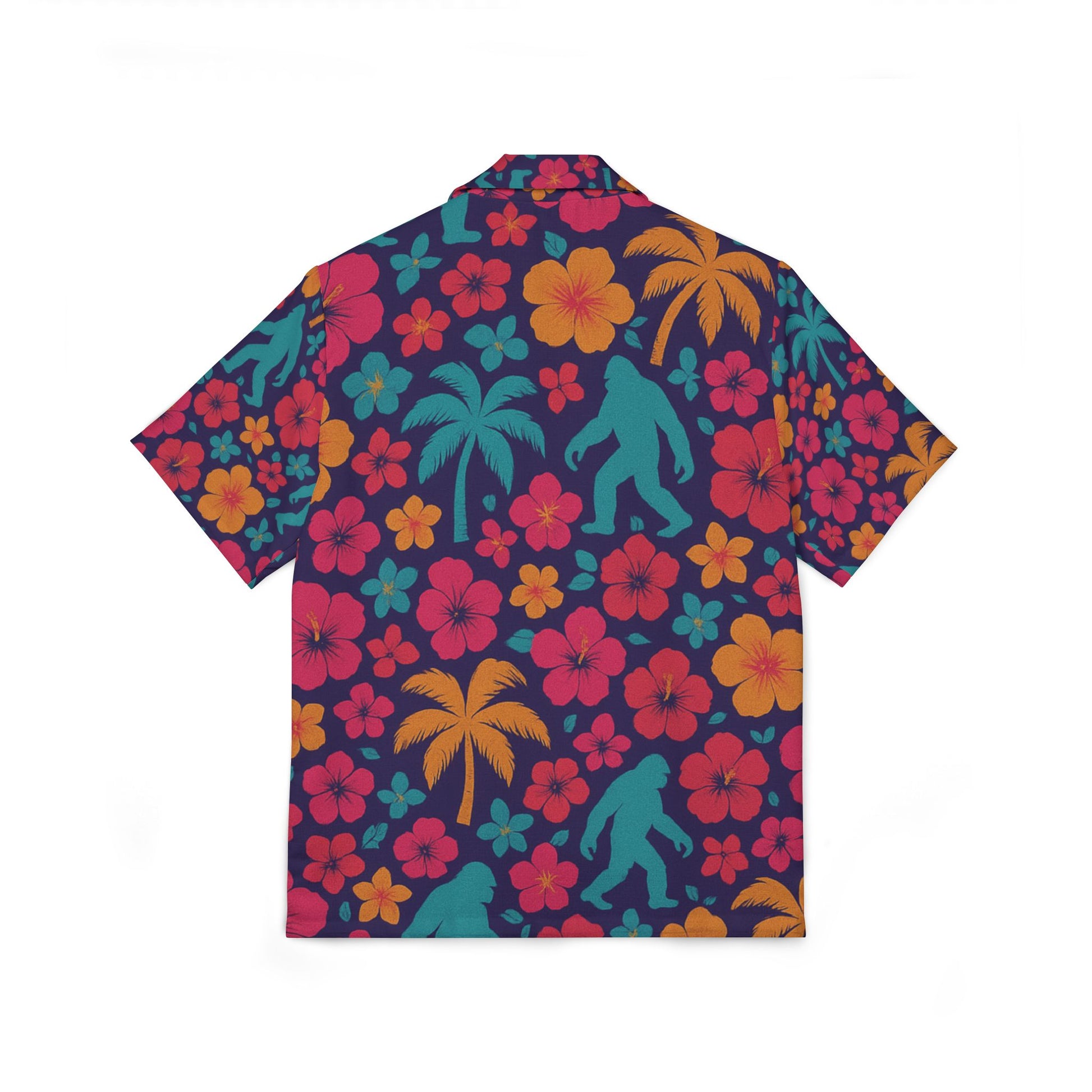 Bigfoot Hawaiian Shirt – Retro Tropical Sasquatch Beachwear for Men