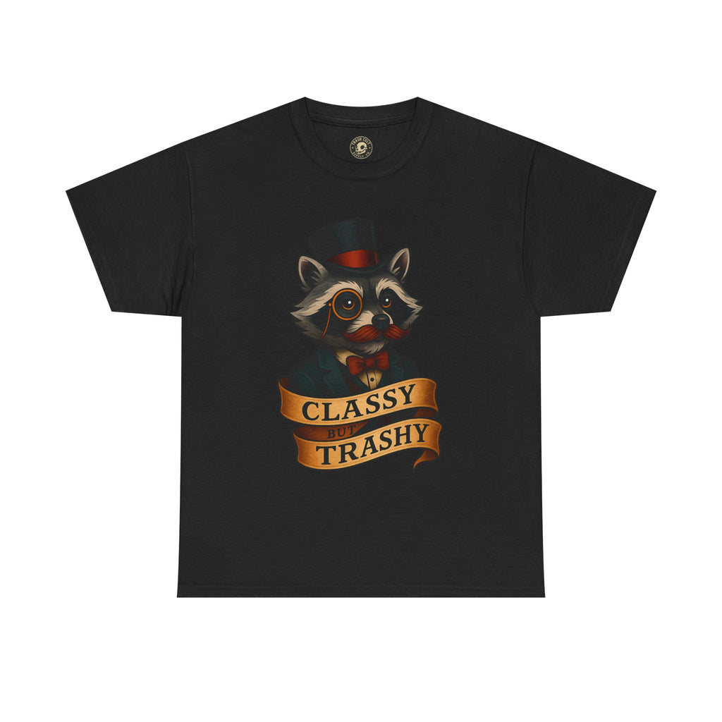 Classy Trashy Raccoon Tee, Unisex Heavy Cotton Tee, Funny Animal Shirt, Unique Gift, Casual Wear, Vintage Style T-Shirt