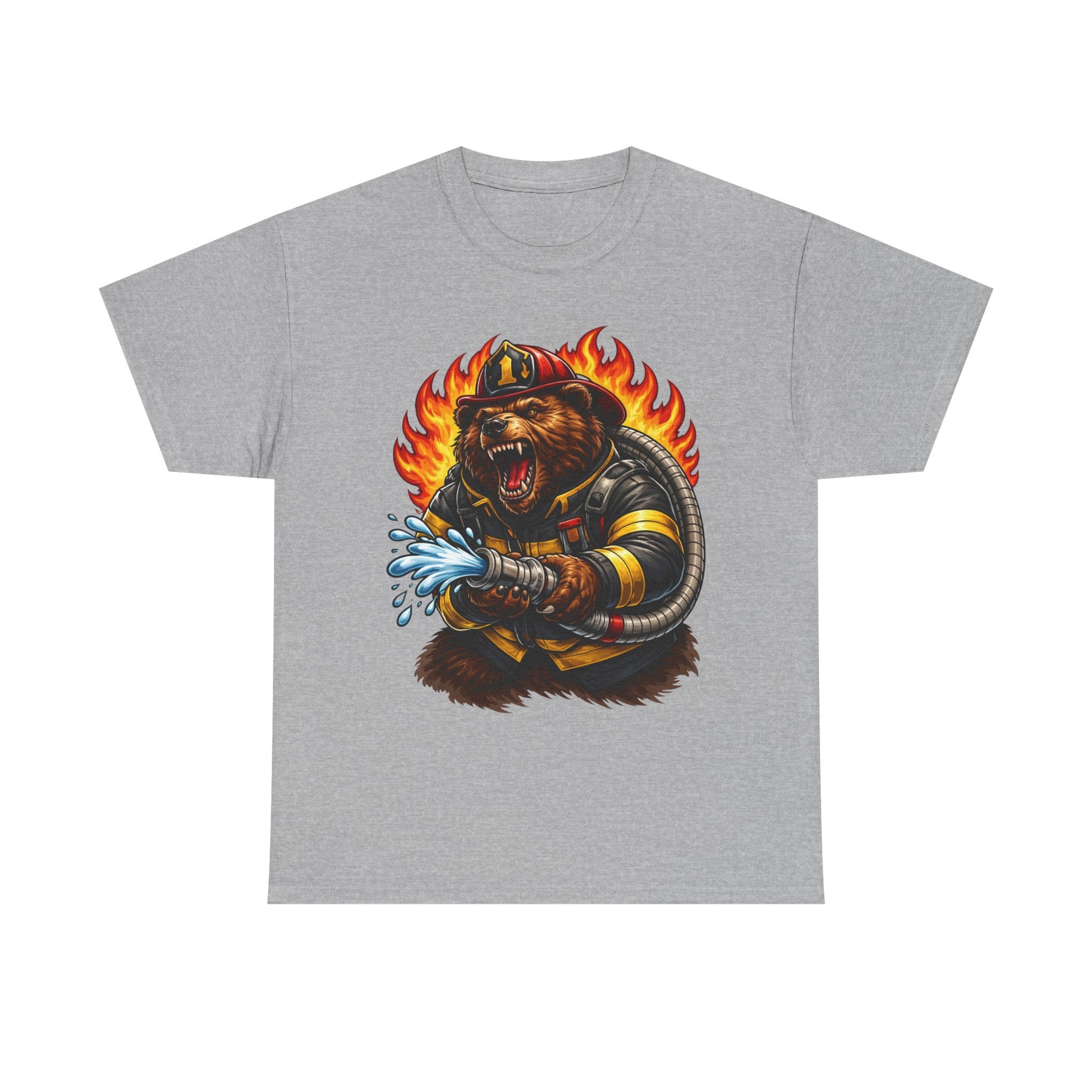 Firefighter Bear T-Shirt – Brave Fireman Graphic Tee