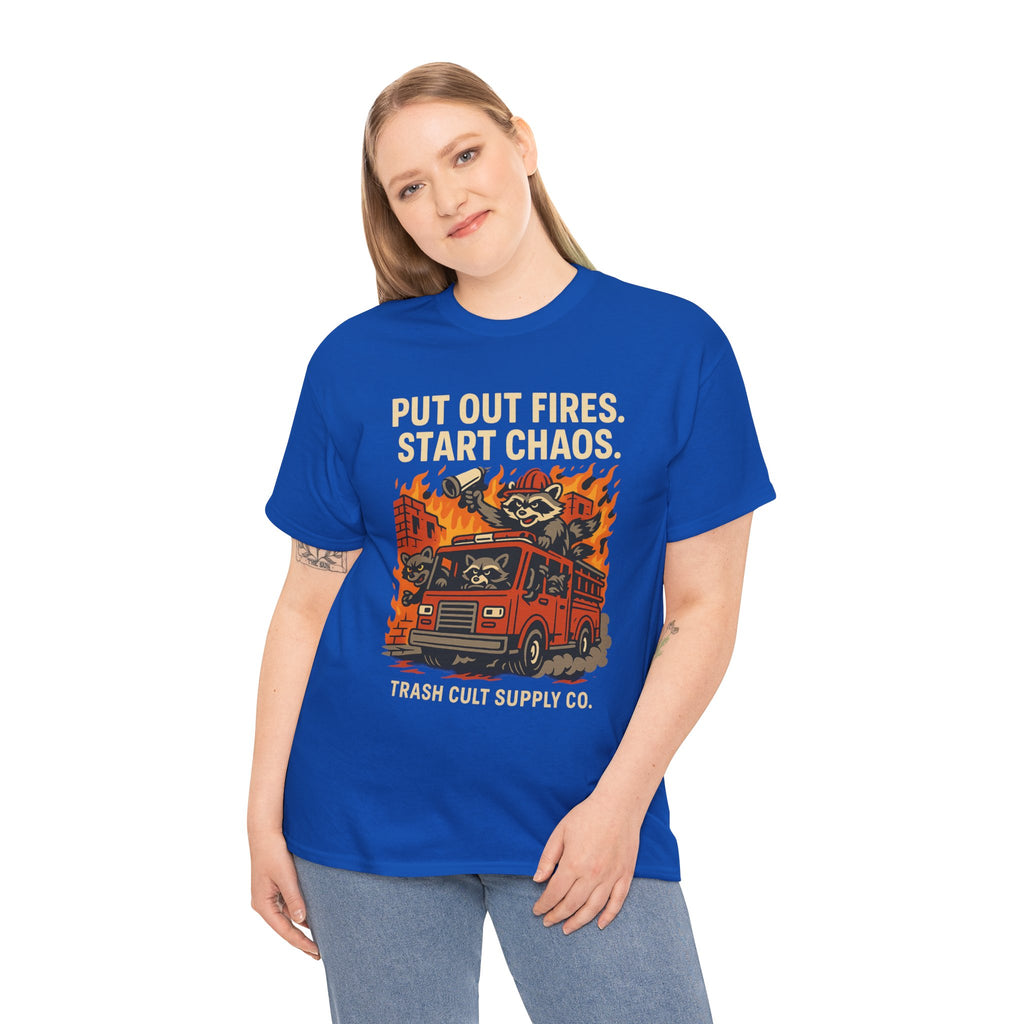 Put Out Fires Start Chaos Unisex Heavy Cotton Tee | Funny Firefighter Shirt | Casual Wear | Gift for Firefighter Lovers, Firefighter [...]