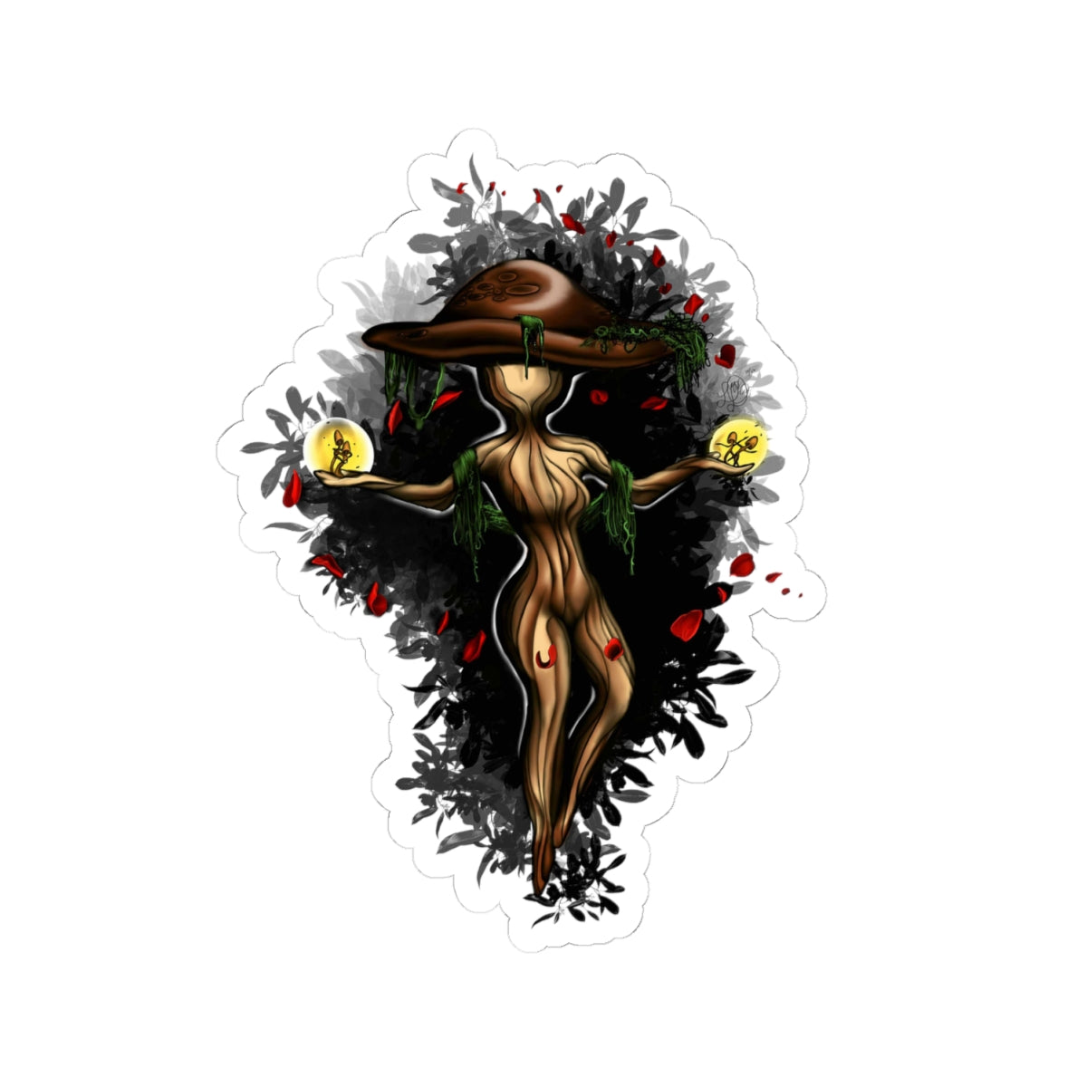 Mushroom Spirit Sticker – Lara Davenport x Trash Cult