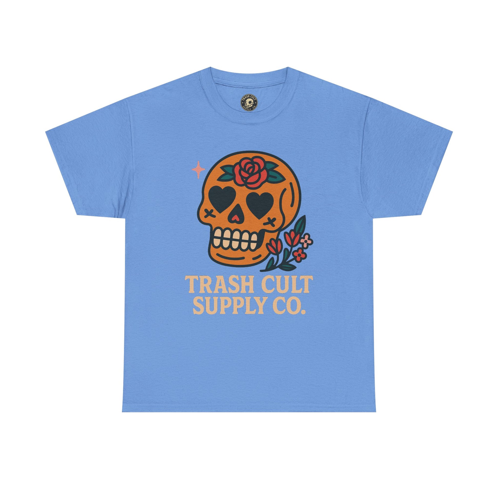 Sugar Skull T-Shirt – Trash Cult Supply Co. – Gildan 5000 Heavy Cotton Tee