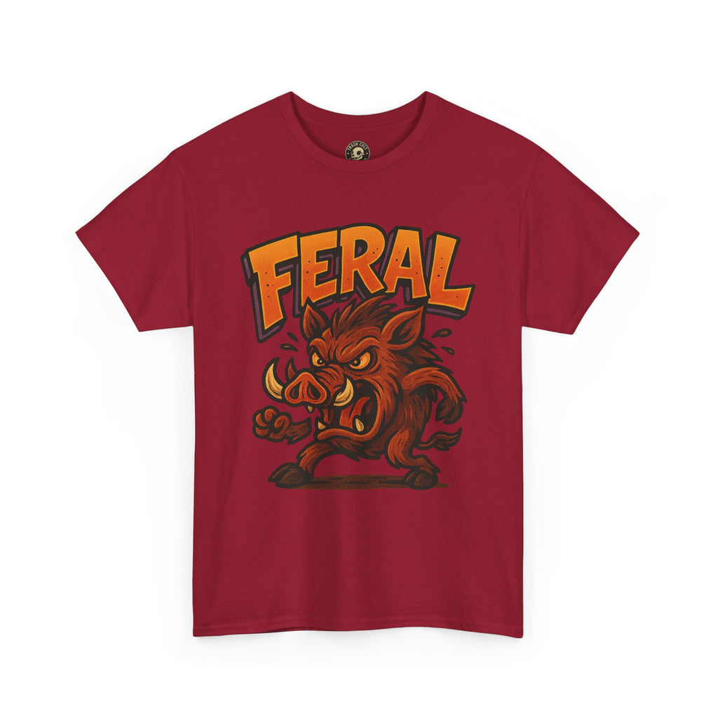 Feral Boar T-Shirt – Bold Unisex Animal Graphic Tee | Funny Cotton Shirt for Chaos Creatures