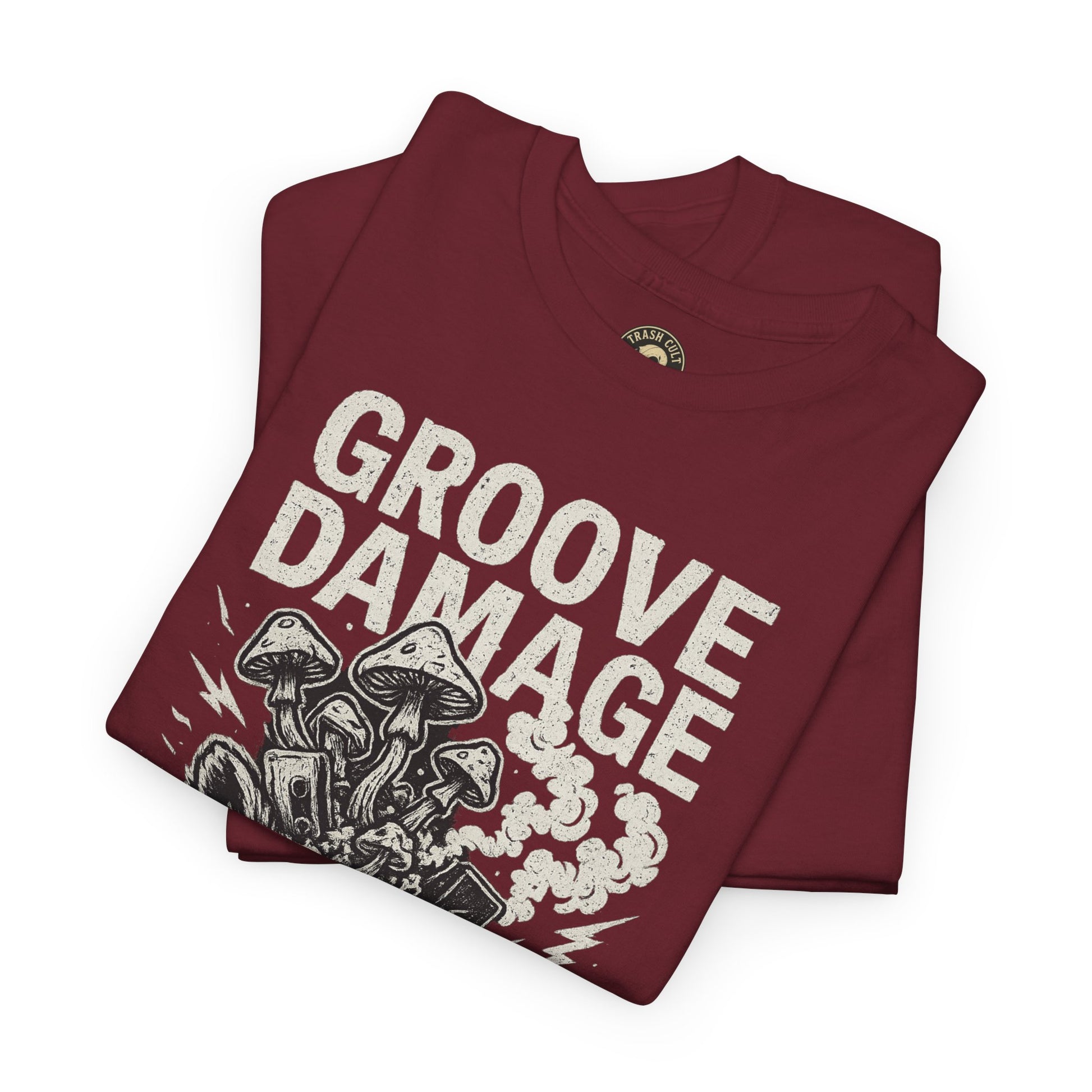 Groove Damage T-Shirt – A Proper Axe x Trash Cult Collab – Stoner Groove Punk Shirt