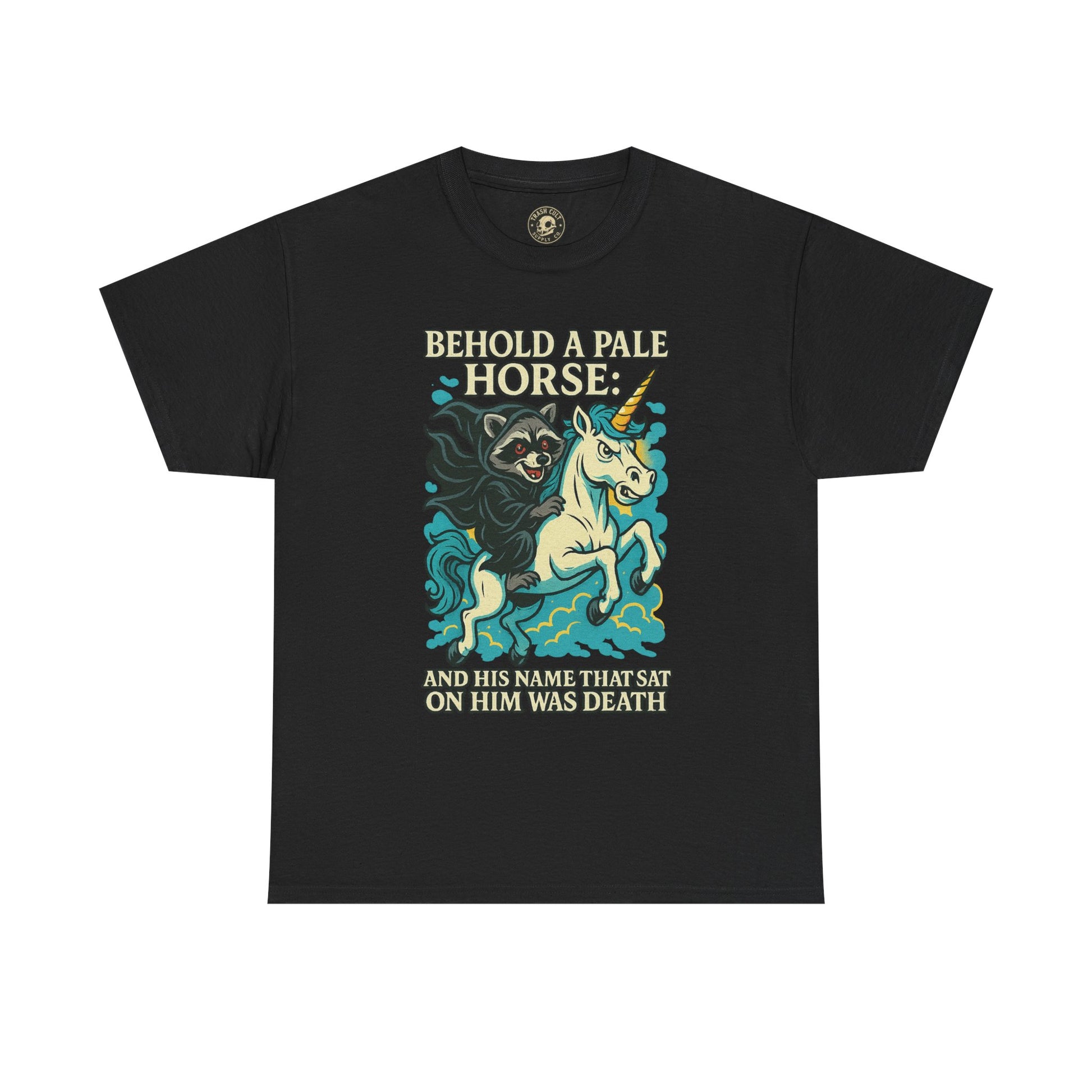 Behold a Pale Horse – Raccoon of Death Shirt | Gildan 5000 Unisex Tee