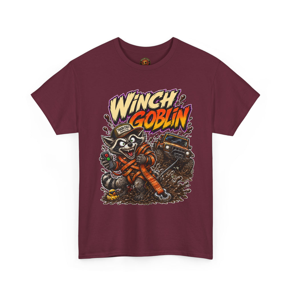 Winch Goblin Tee — Vintage Tow Truck Mechanic Graphic Shirt