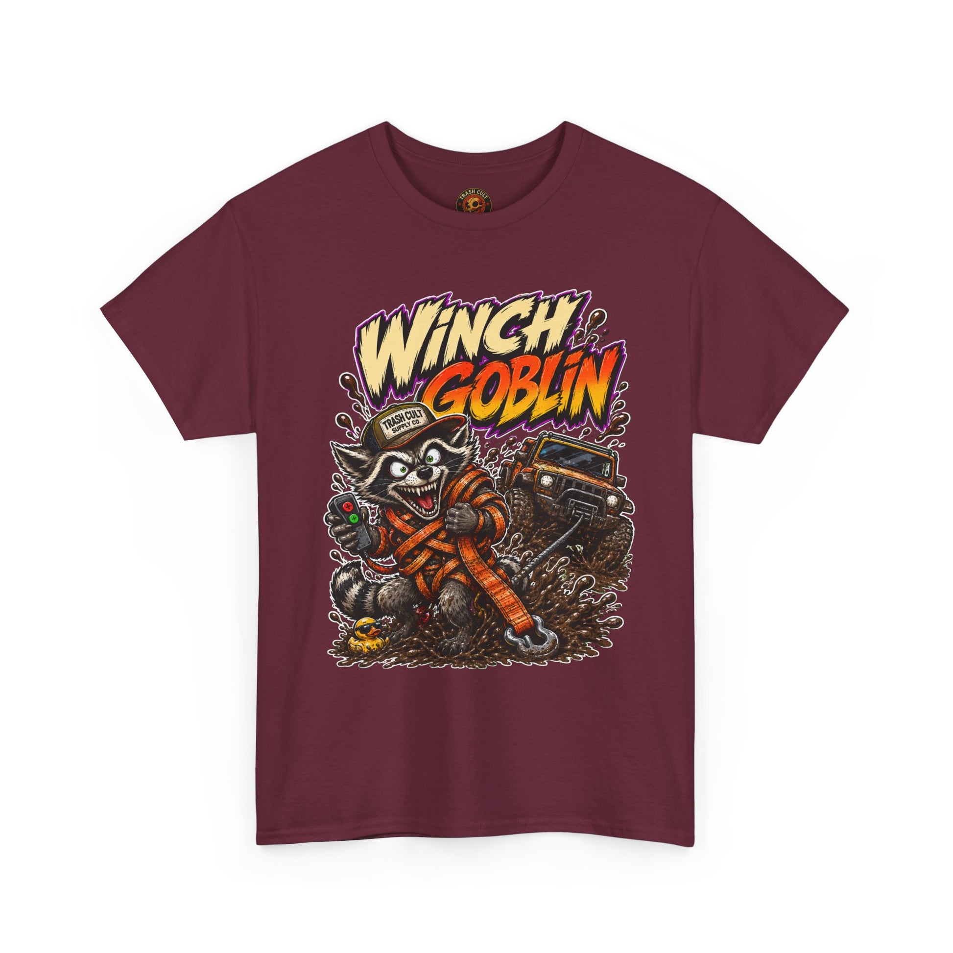 Winch Goblin Tee — Vintage Tow Truck Mechanic Graphic Shirt