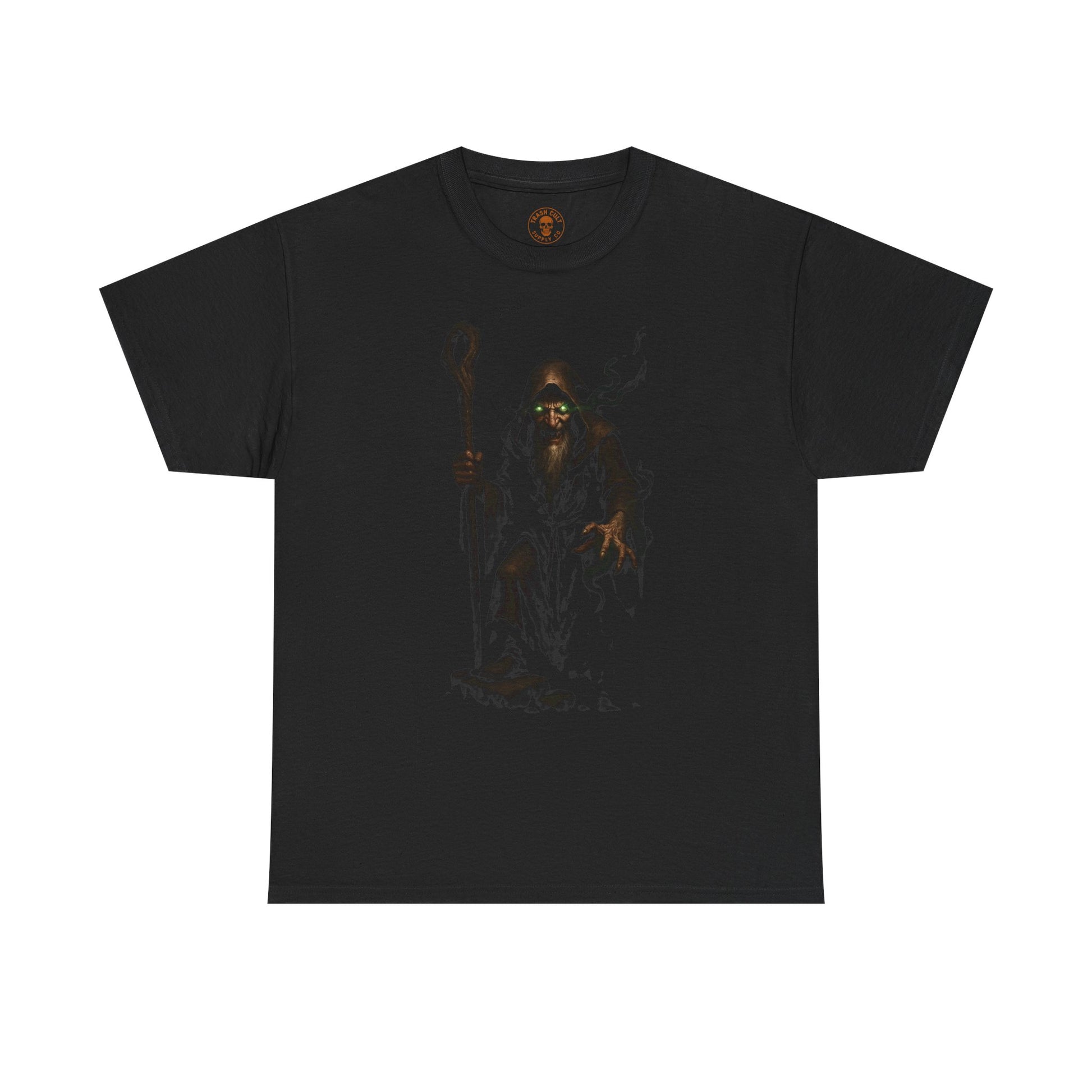 Warlock of Hollow Stones – Dark Fantasy Wizard T-Shirt - Relics of The End