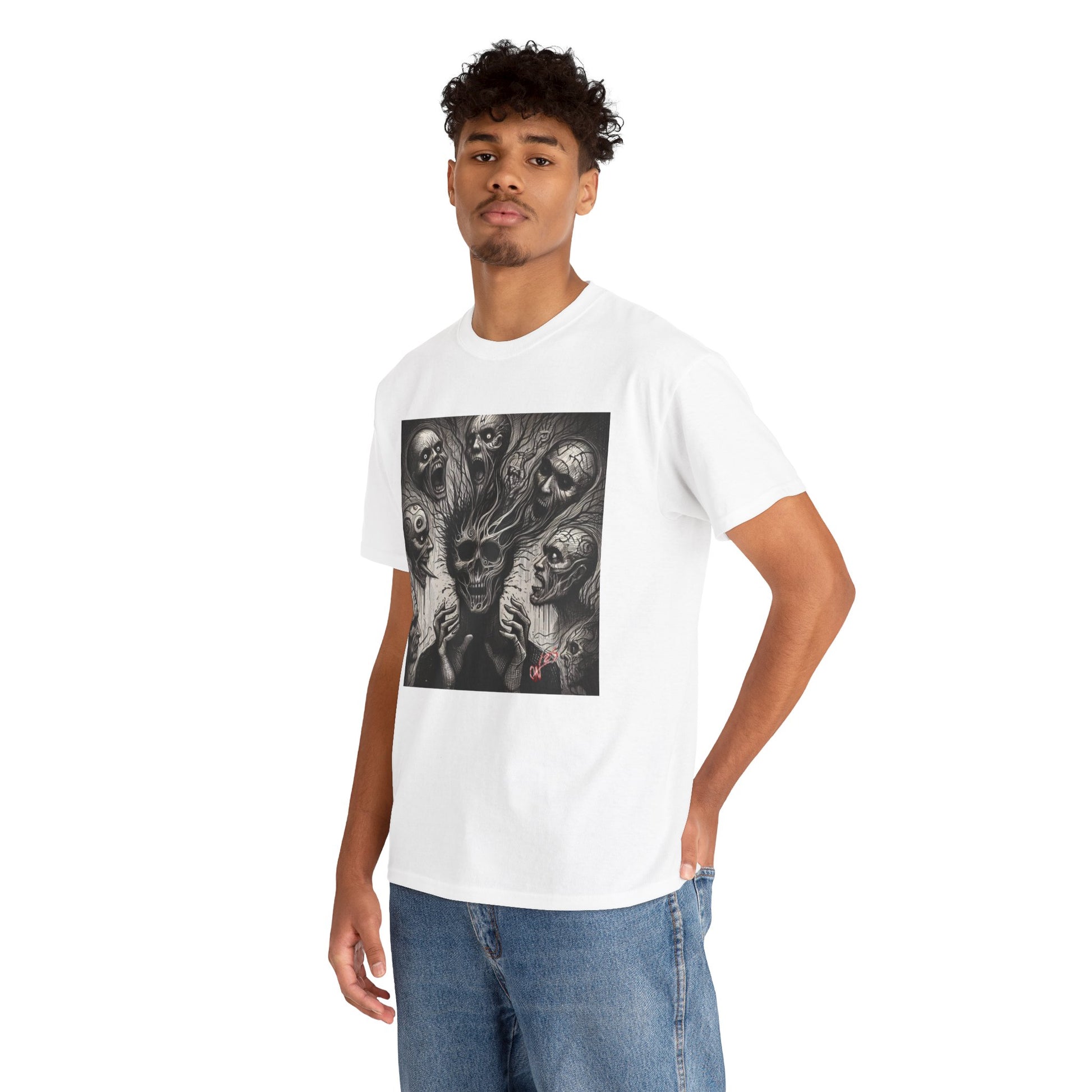 Xian Allen x Trash Cult Shirt – “Voices in the Void” | Horror Skull Scream T-Shirt