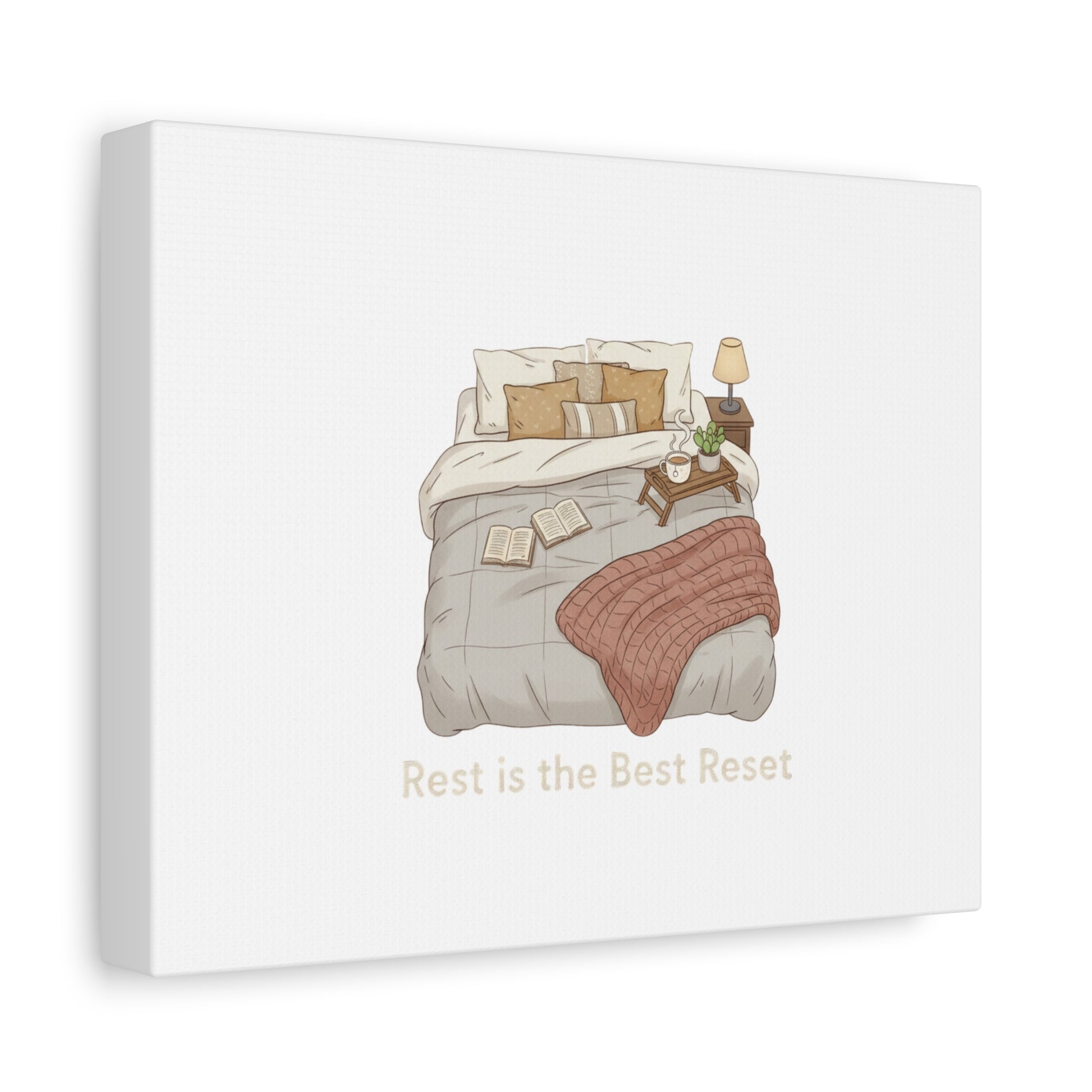 Rest is the Best Reset Canvas | sleepy humor, restful vibes