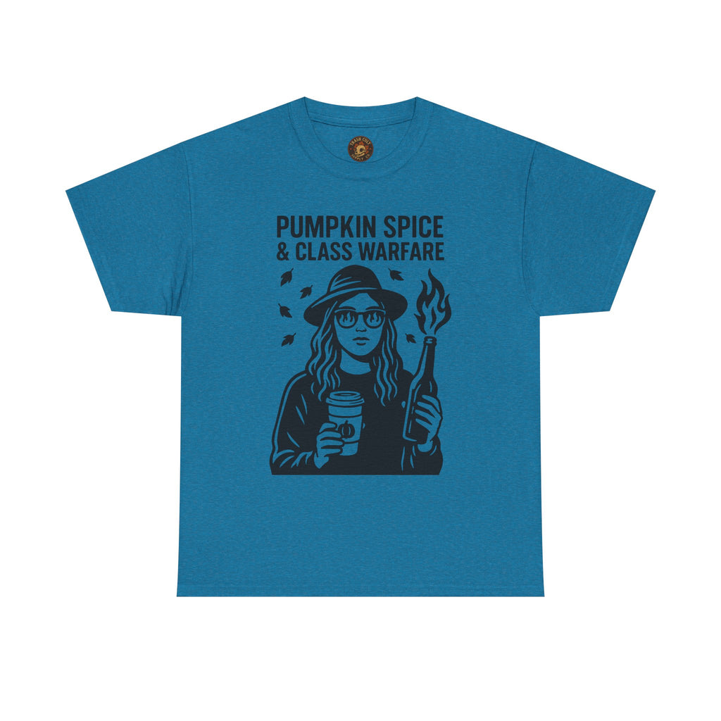 Pumpkin Spice & Class Warfare Shirt – Fall Riot Girl Graphic Tee – Fall of Humanity Collection – Trash Cult Supply Co.