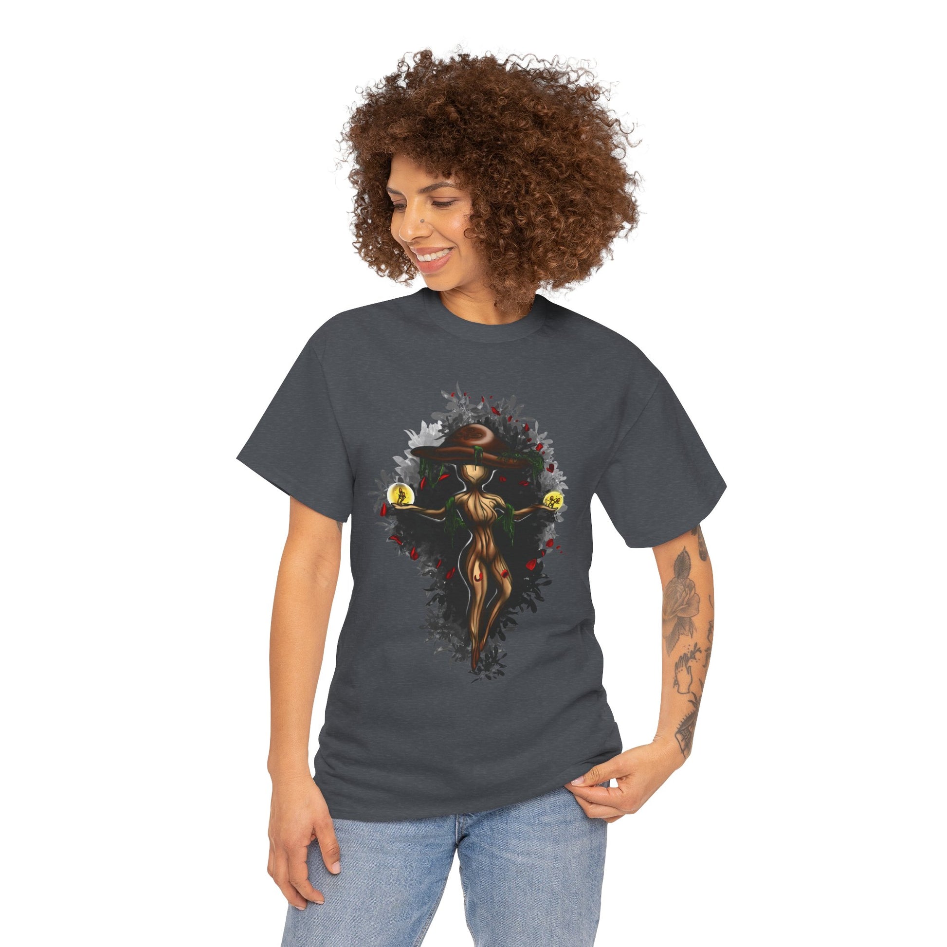 Mushroom Spirit T-Shirt – Lara Davenport x Trash Cult Supply Co. Collab (Gildan 5000)
