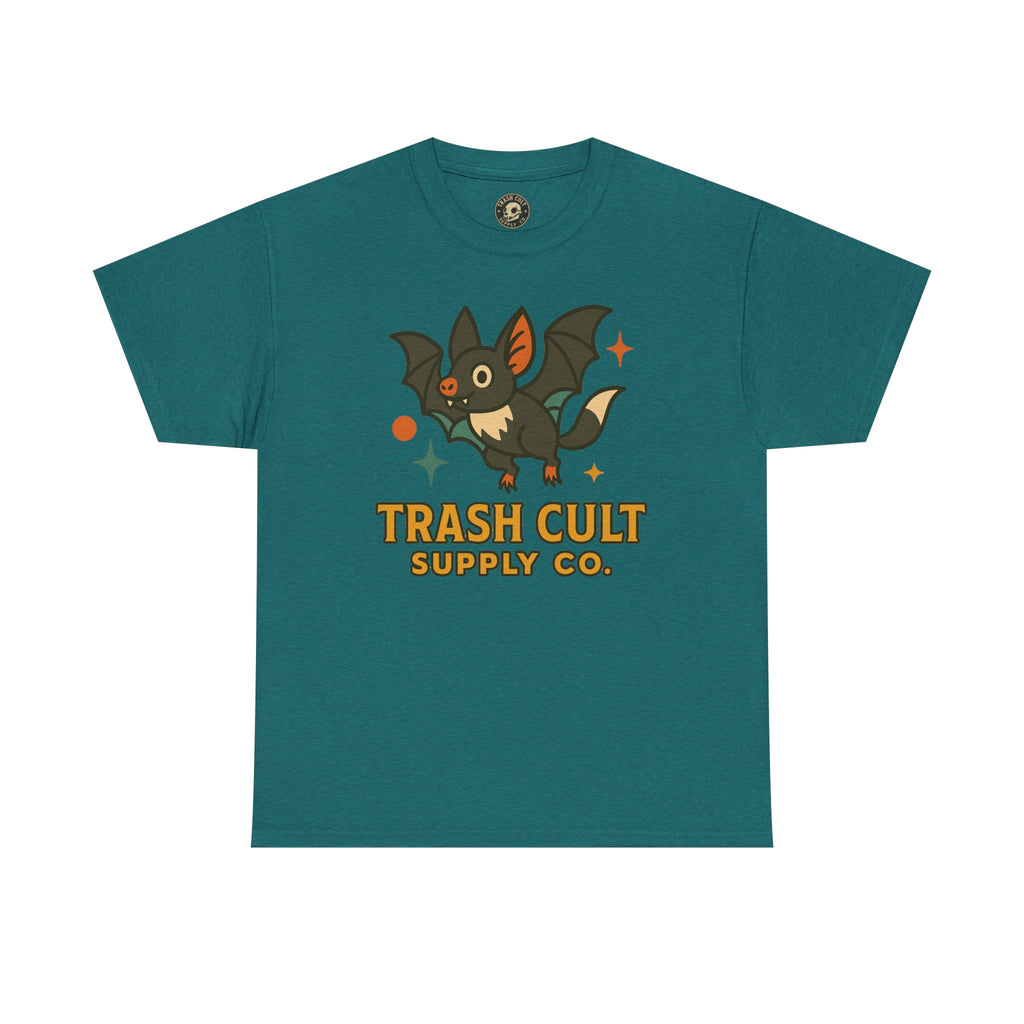 Trash Cult Supply Co. Unisex Heavy Cotton Tee - Fun Graphic Tee for Casual Wear, Perfect Gift for Bat Lovers, Halloween T-Shirt, [...]