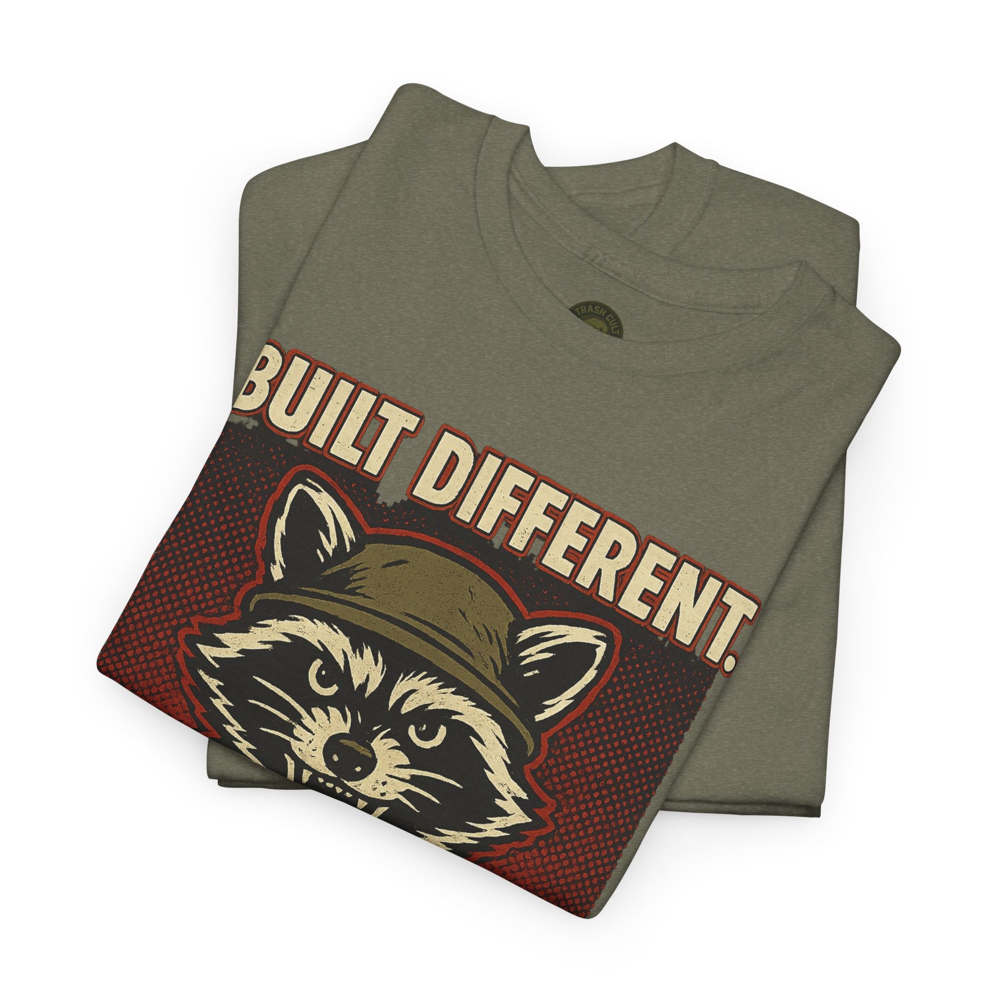 Built Different Diagnosed For It Military Raccoon Shirt – Gildan 5000