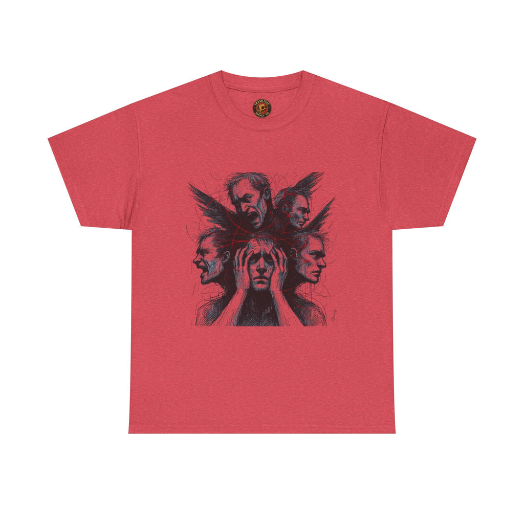Xian Allen x Trash Cult Shirt – “Loud Inside My Head” | Dark Illustrative Art Tee