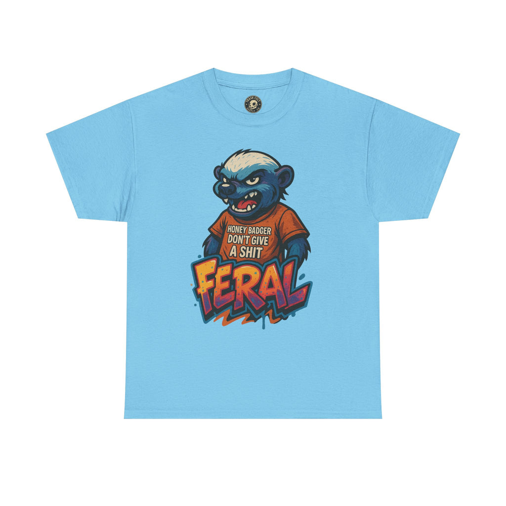 Feral Graphic Tee, Unisex Heavy Cotton T-Shirt for Casual Wear, Gift for Animal Lovers, Unique Streetwear, Funny Graphic Shirt