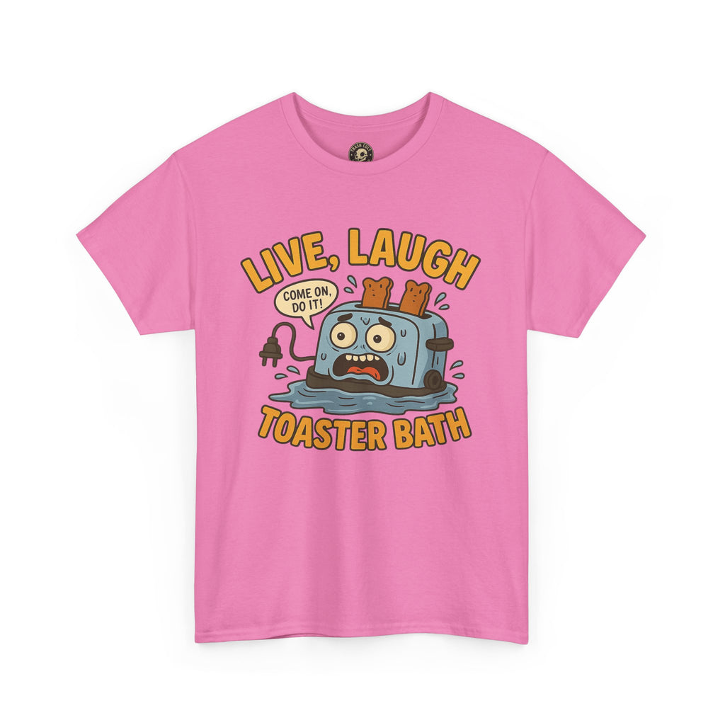 Funny Toaster Bath Tee, Humorous Unisex Shirt, Gift for Friends, Lightweight Cotton Tee, Birthday Party Outfit