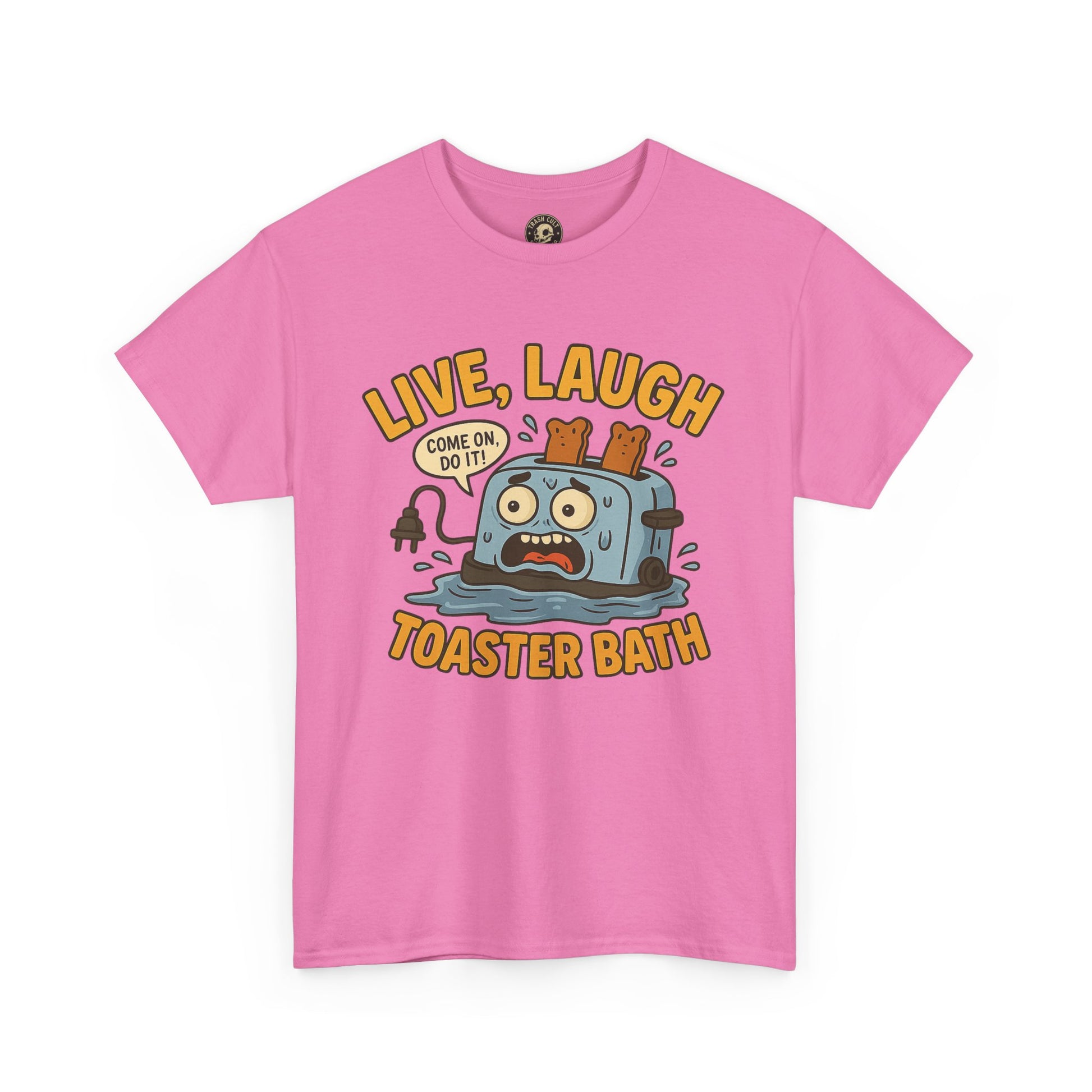 Funny Toaster Bath Tee, Humorous Unisex Shirt, Gift for Friends, Lightweight Cotton Tee, Birthday Party Outfit