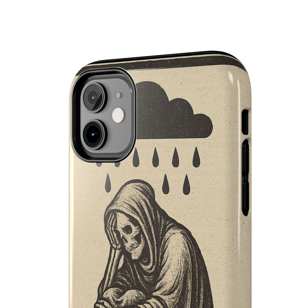 Dark Humor Phone Case, Goth iPhone Cover, Macabre Gift, Depression Art Case, Unique Phone Protector