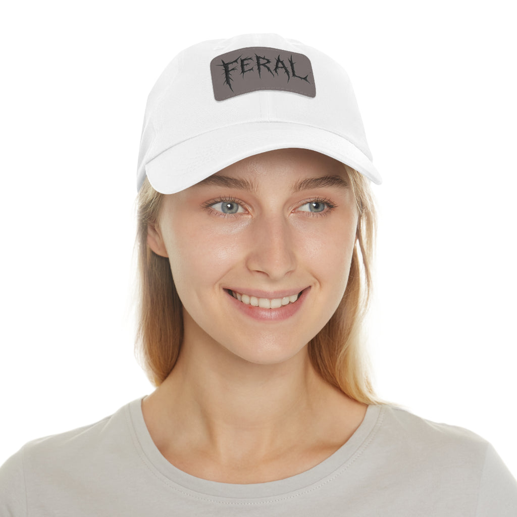 FERAL Embroidered Leather Patch Hat – Trash Cult Supply Co.