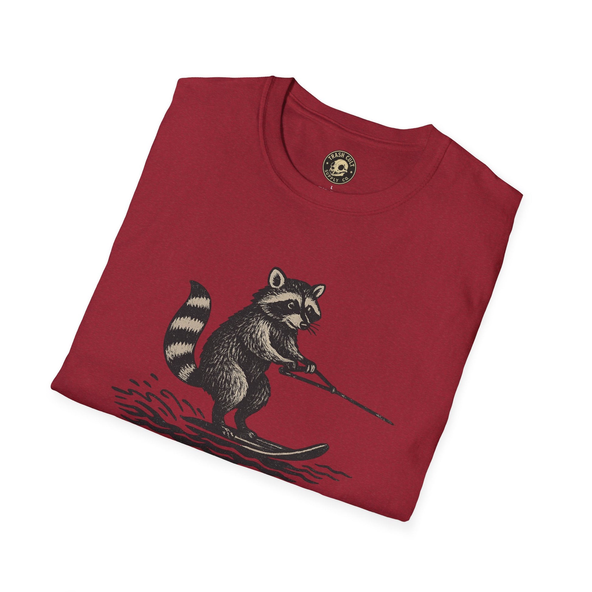 Feral Water Skiing Raccoon Vintage Shirt – Trash Cult Supply Co. | Gildan 2000 Softstyle