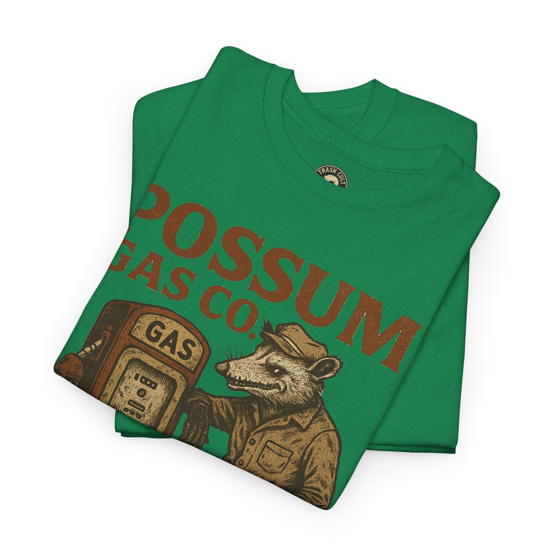 Possum Gas Co. Vintage Feral Mechanic Shirt – Trash Cult Supply Co. – Gildan 5000