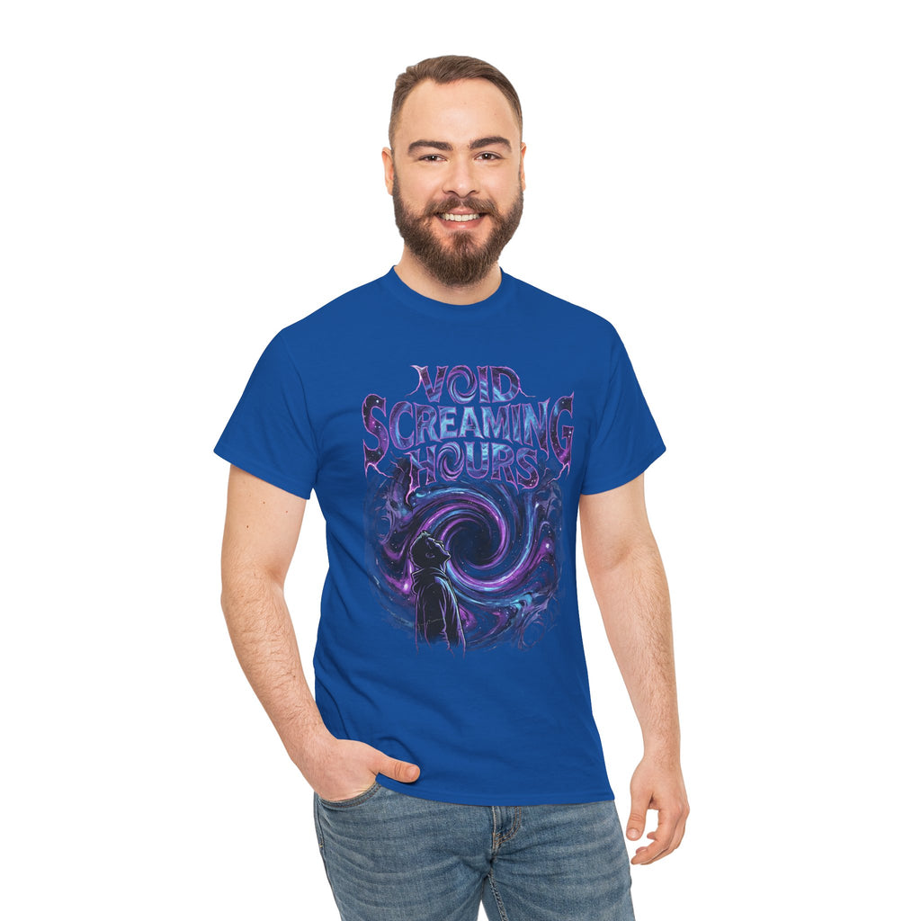 Void Screaming Hours Tee — Gothic Cosmic Horror T‑Shirt