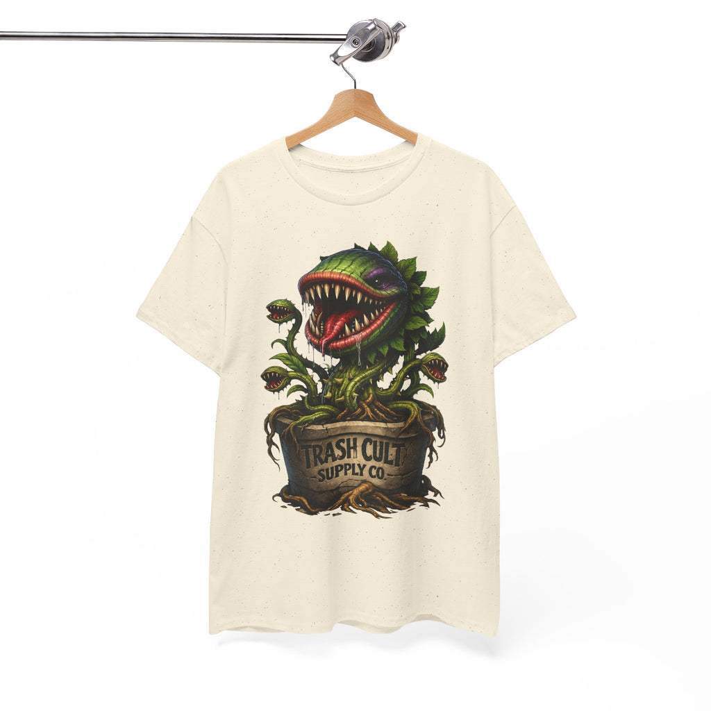 Carnivorous Plant Graphic Tee — "Trash Cult Supply Co." Potted Monster Shirt