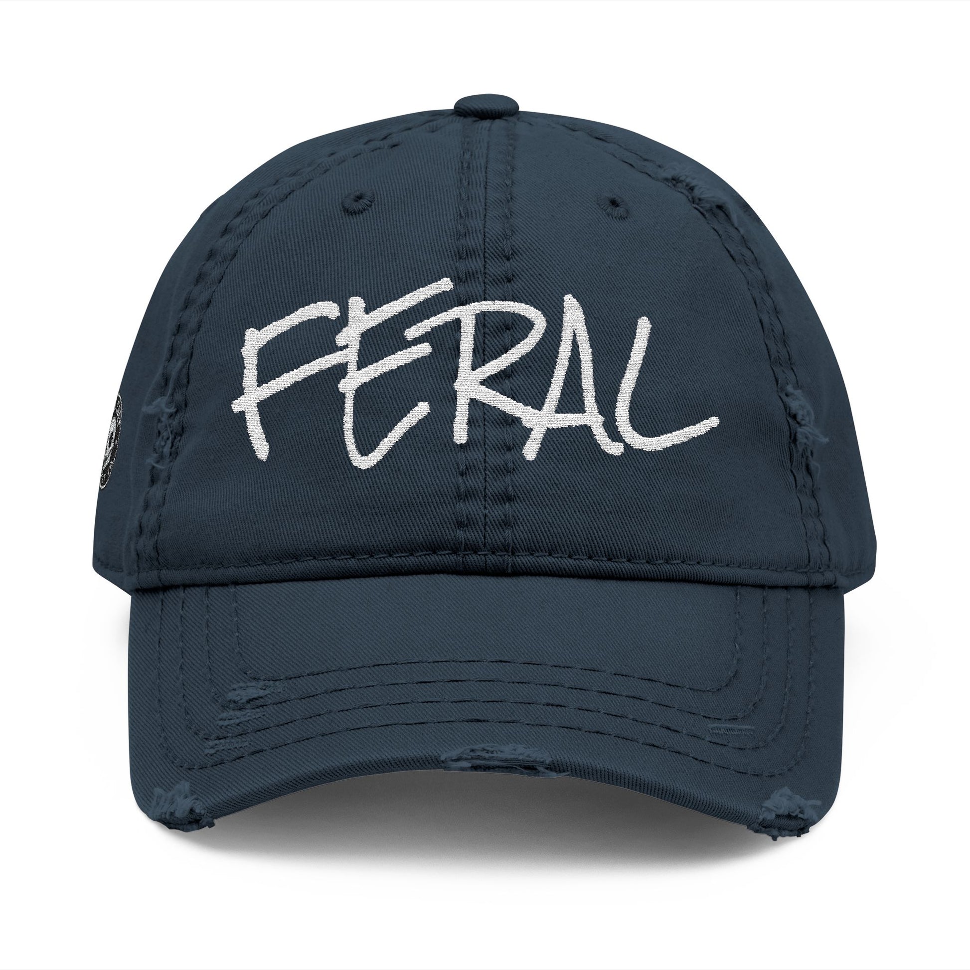 FERAL Distressed Dad Hat – Stay Weird Vintage Cap