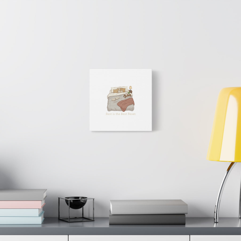 Rest is the Best Reset Canvas | sleepy humor, restful vibes