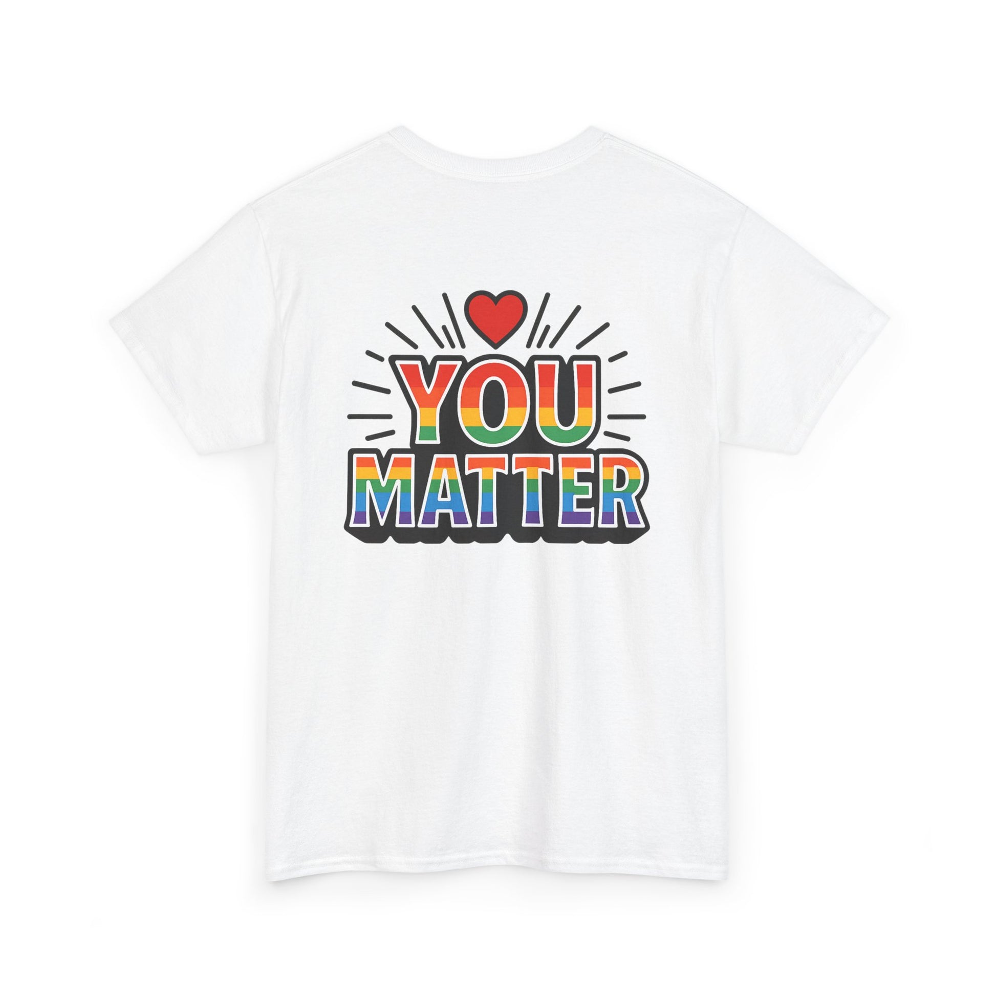 Heart Hands "You Matter" Tee – Pride Support Shirt, Kindness Graphic Tee, Gift of Encouragement