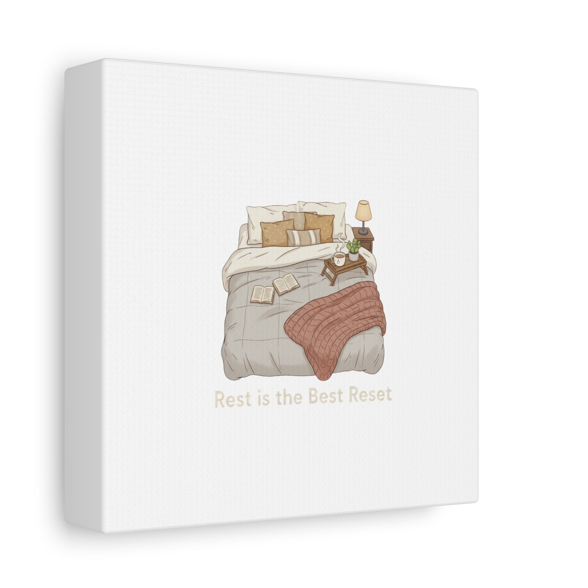 Rest is the Best Reset Canvas | sleepy humor, restful vibes