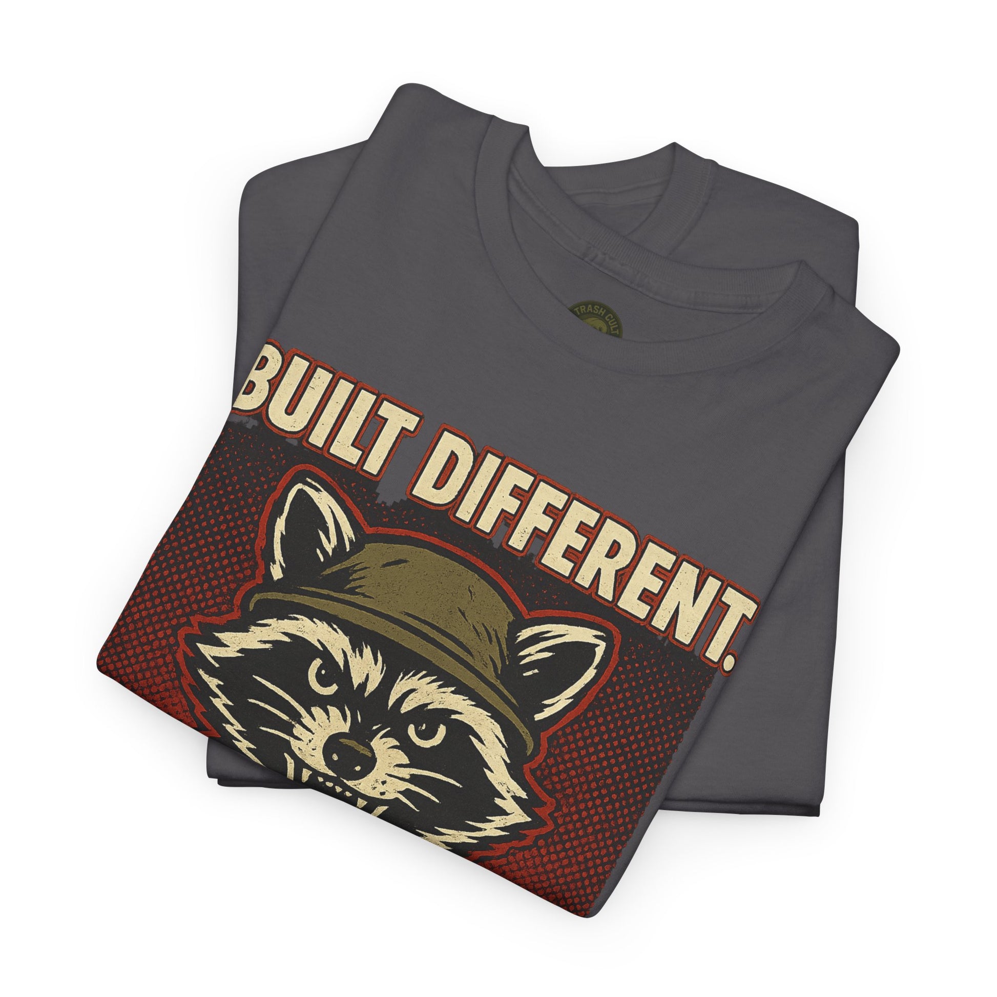 Built Different Diagnosed For It Military Raccoon Shirt – Gildan 5000