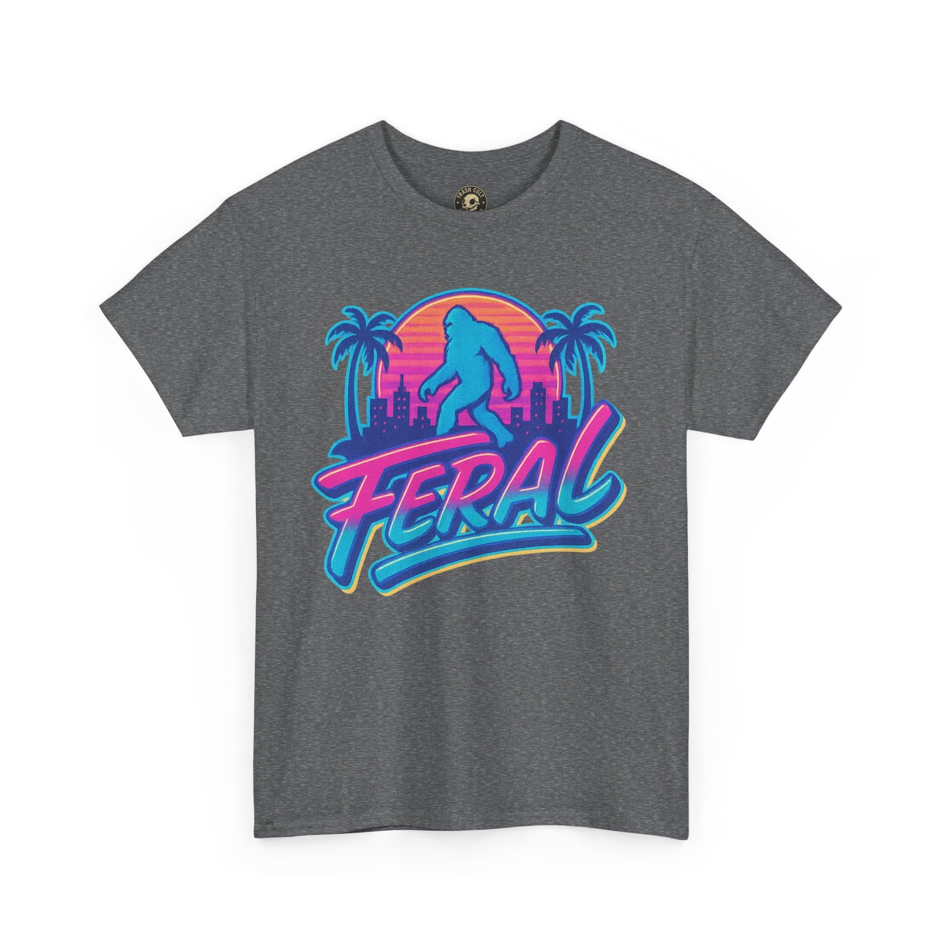 Retro Feral Bigfoot Tee – Tropical Chaos Meets Cryptid Cool