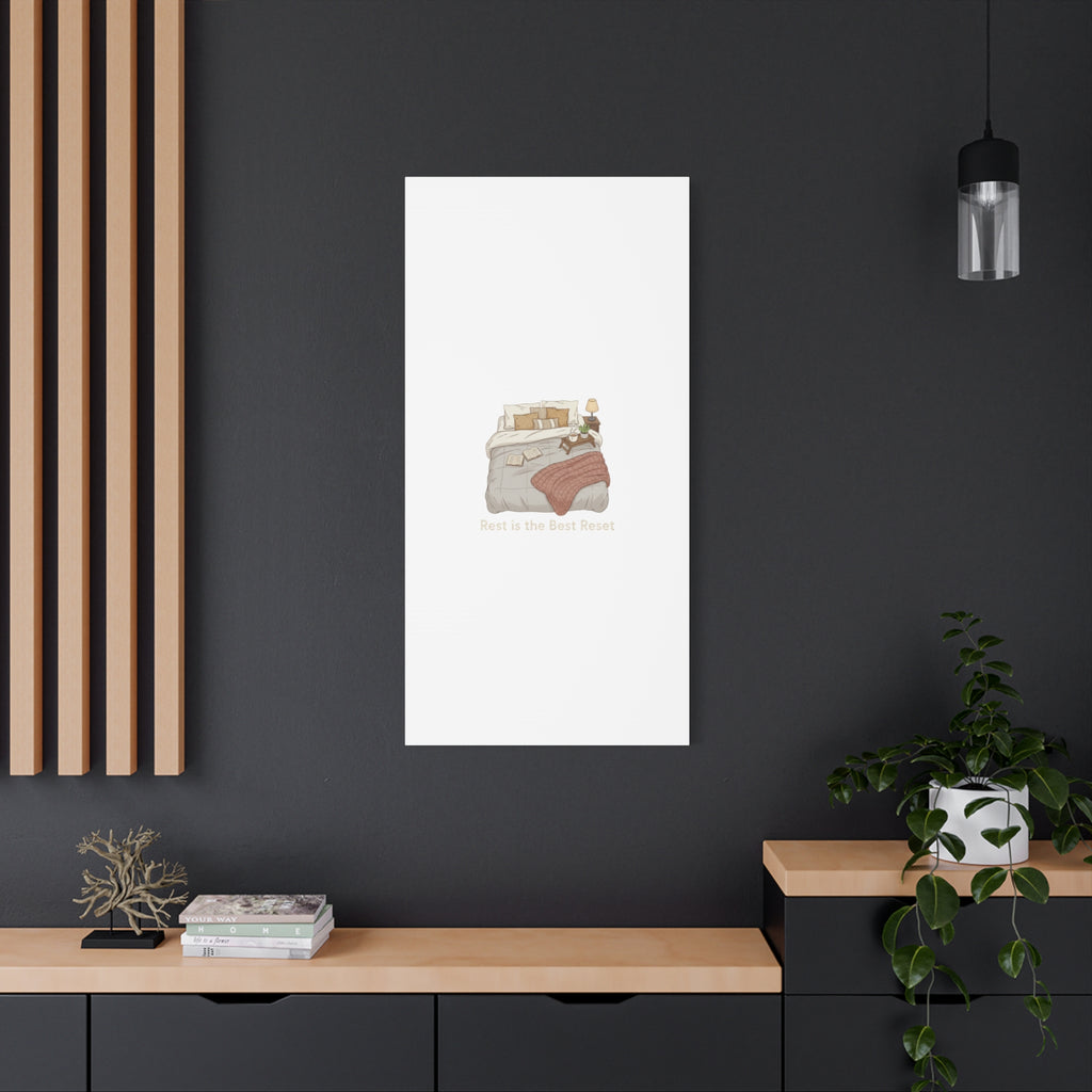 Rest is the Best Reset Canvas | sleepy humor, restful vibes