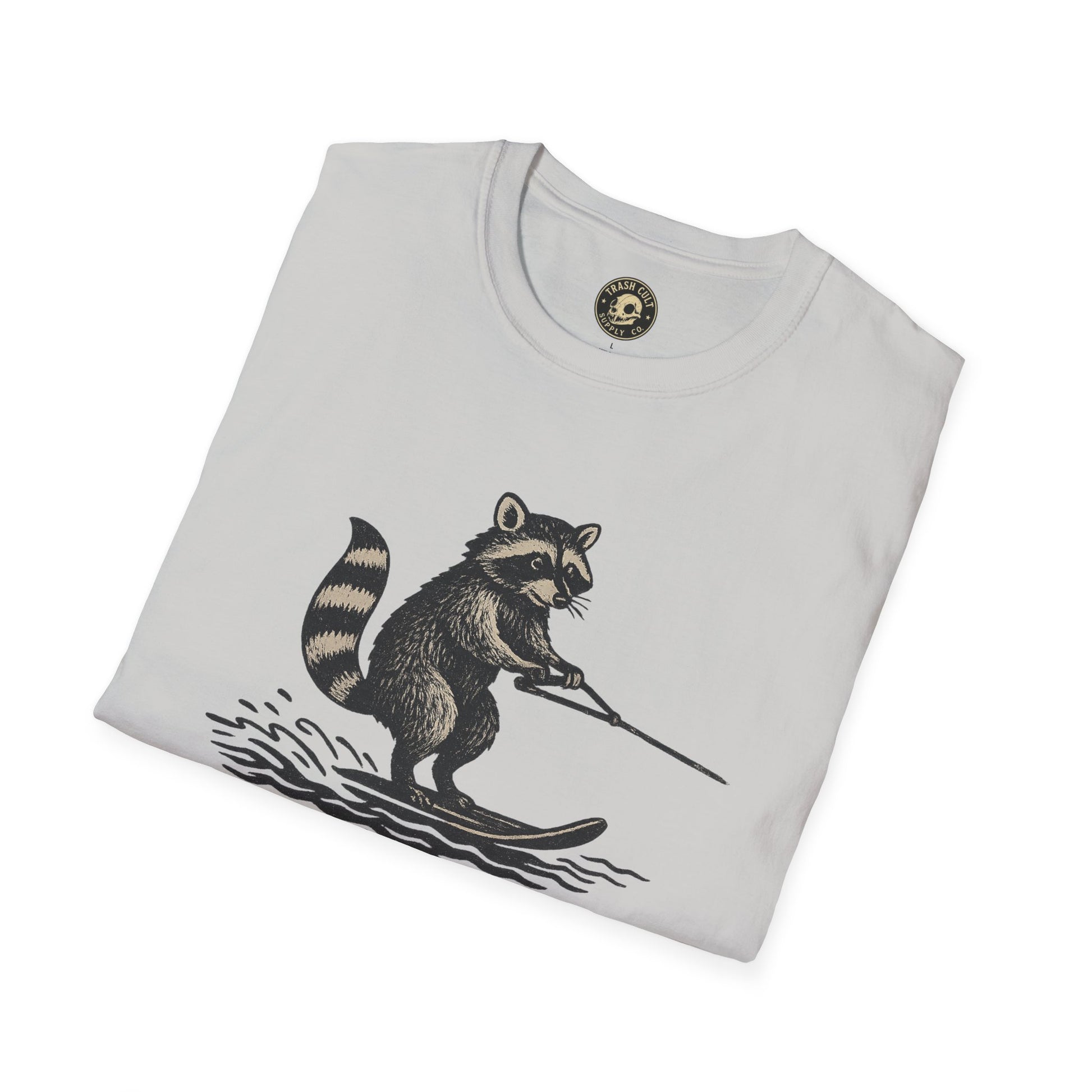 Feral Water Skiing Raccoon Vintage Shirt – Trash Cult Supply Co. | Gildan 2000 Softstyle