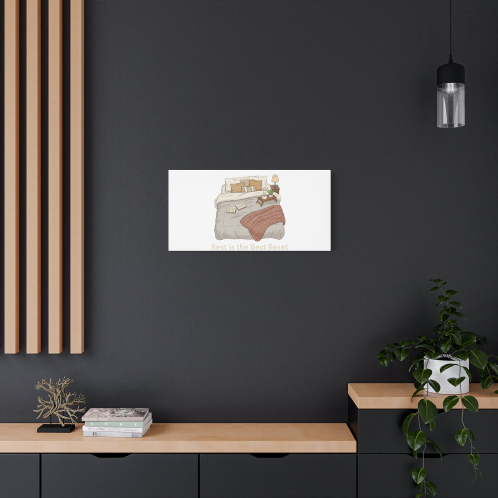 Rest is the Best Reset Canvas | sleepy humor, restful vibes