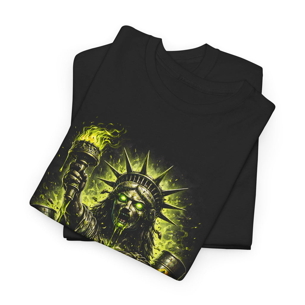 Decay Statue Graphic Tee — Grunge Horror Streetwear T-Shirt