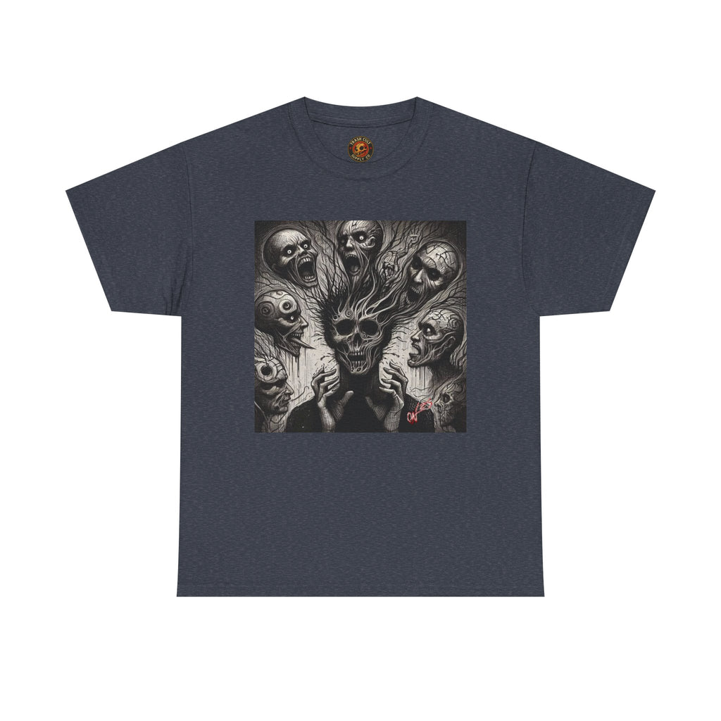 Xian Allen x Trash Cult Shirt – “Voices in the Void” | Horror Skull Scream T-Shirt