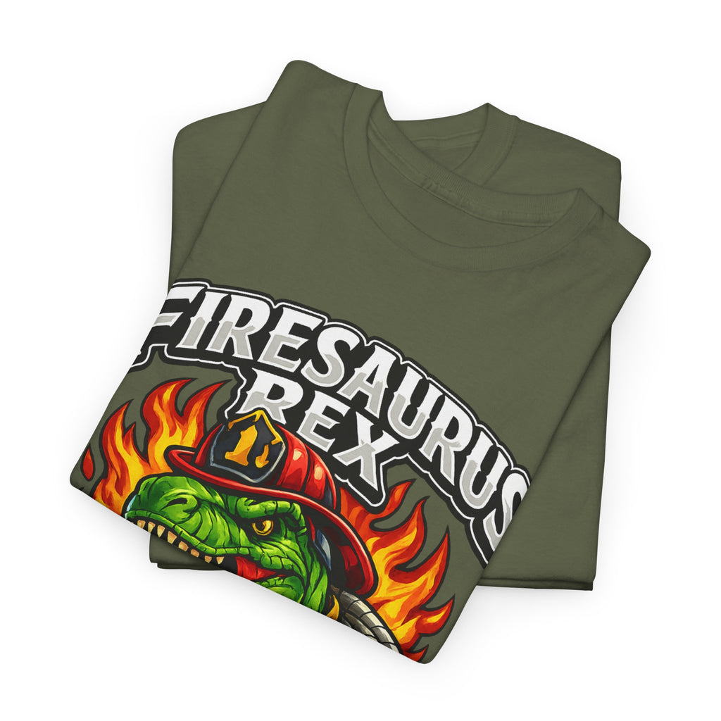 Firesaurus Rex T-Shirt — Funny Firefighter Dinosaur Tee