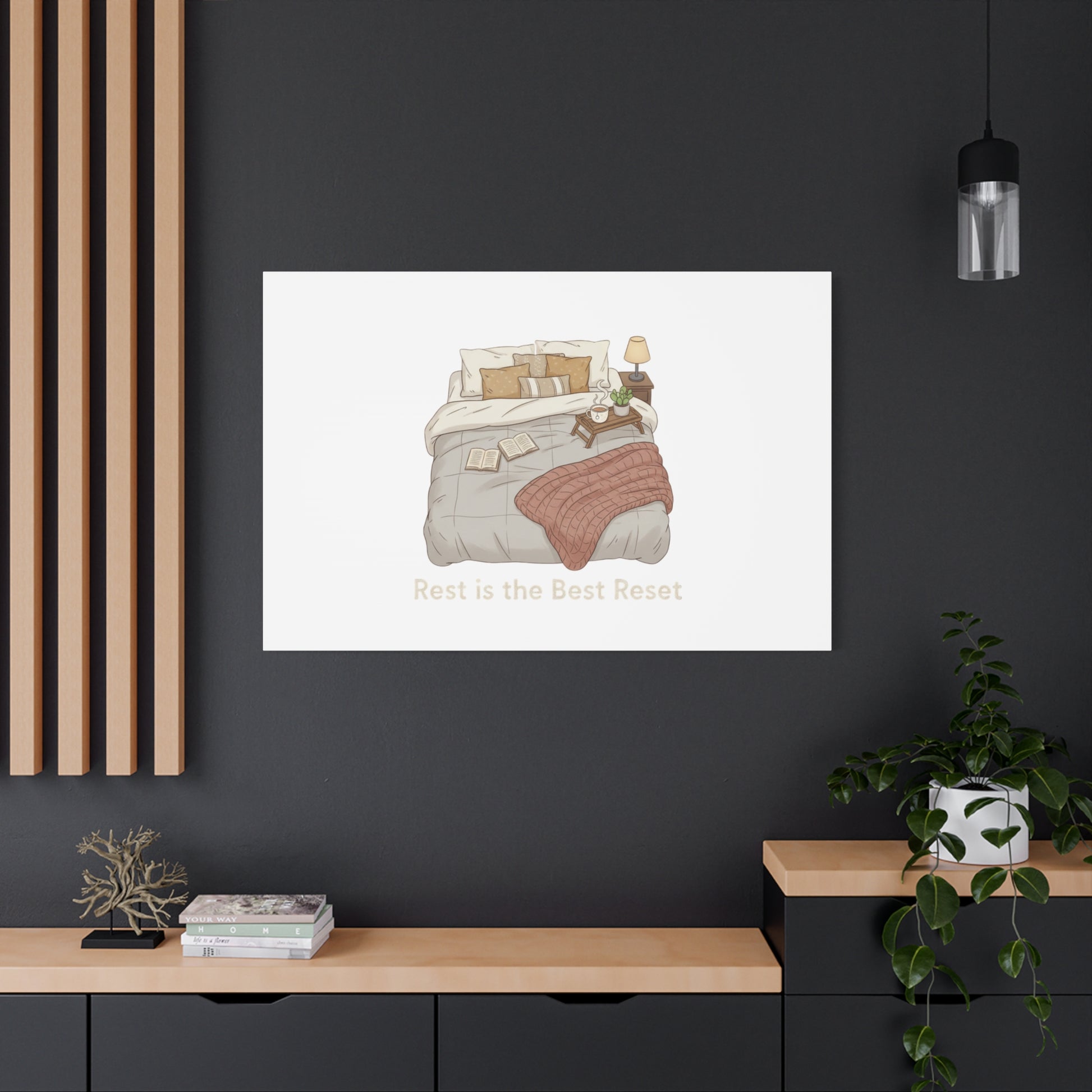 Rest is the Best Reset Canvas | sleepy humor, restful vibes