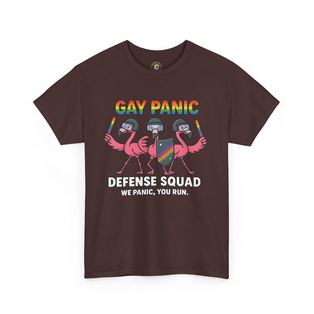 Gay Panic Defense Squad Unisex Heavy Cotton Tee, LGBTQ Pride Tee, Funny Graphic Shirt, Gift for Friends, Summer Fashion